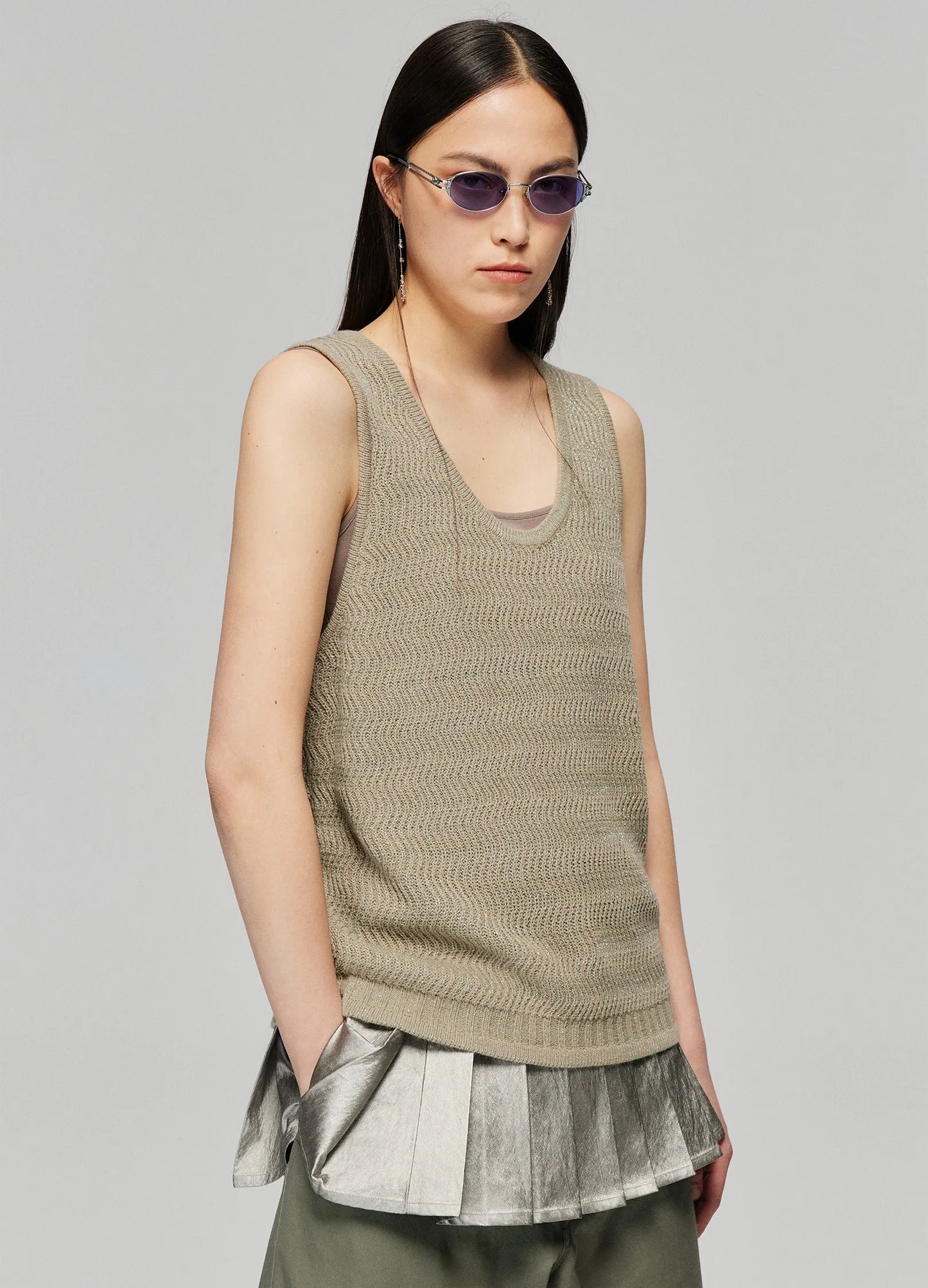 Texture Knit Vest