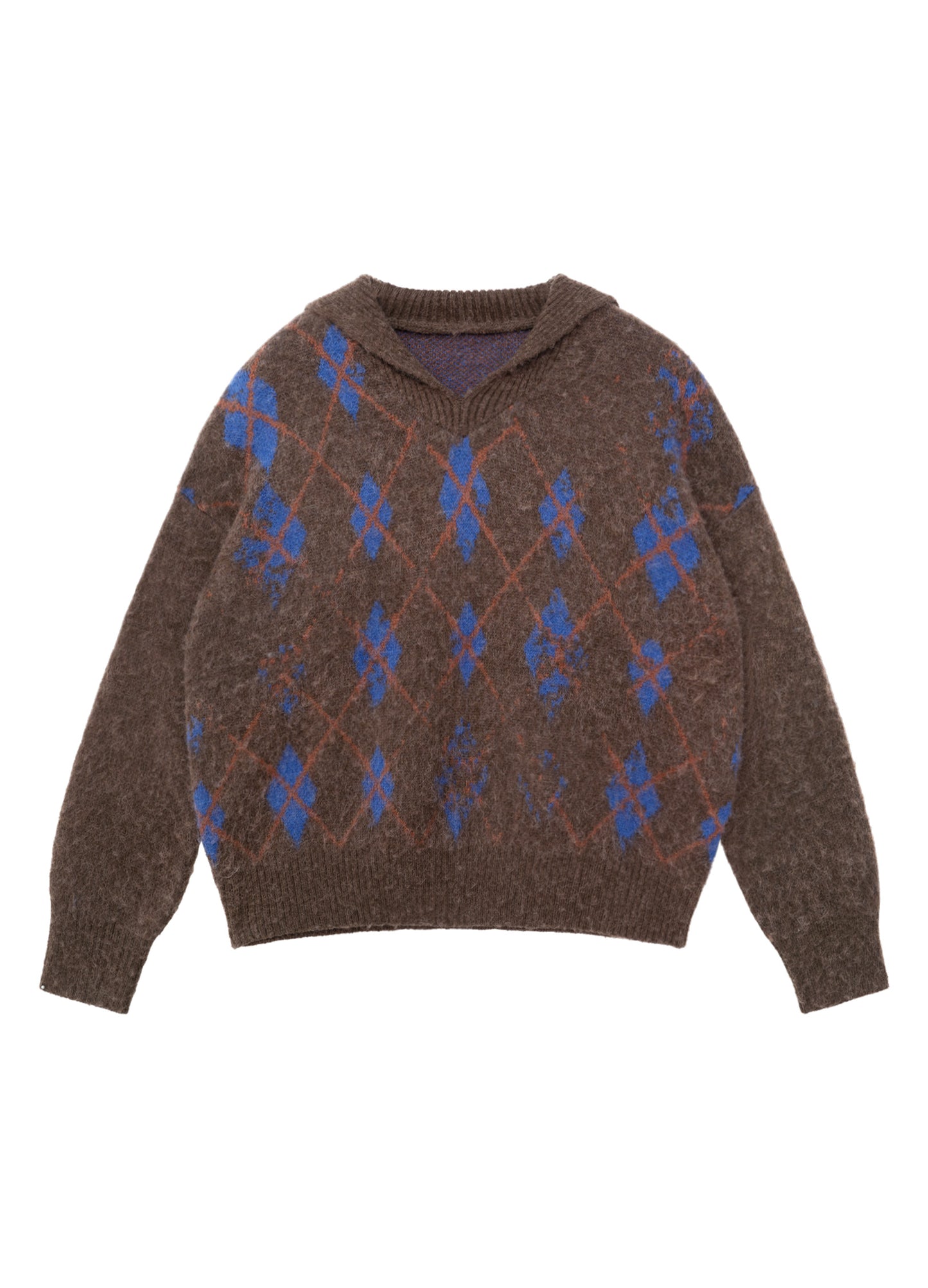 Tartan Wool Hooded Sweatshirt