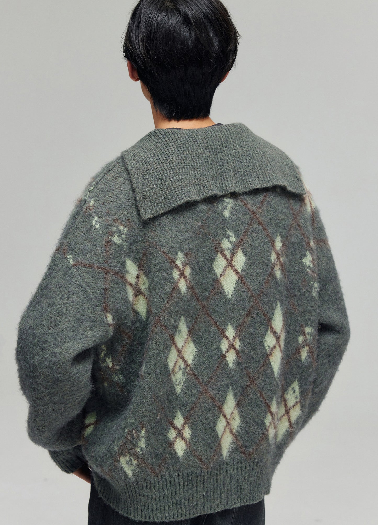 Tartan Wool Hooded Sweatshirt
