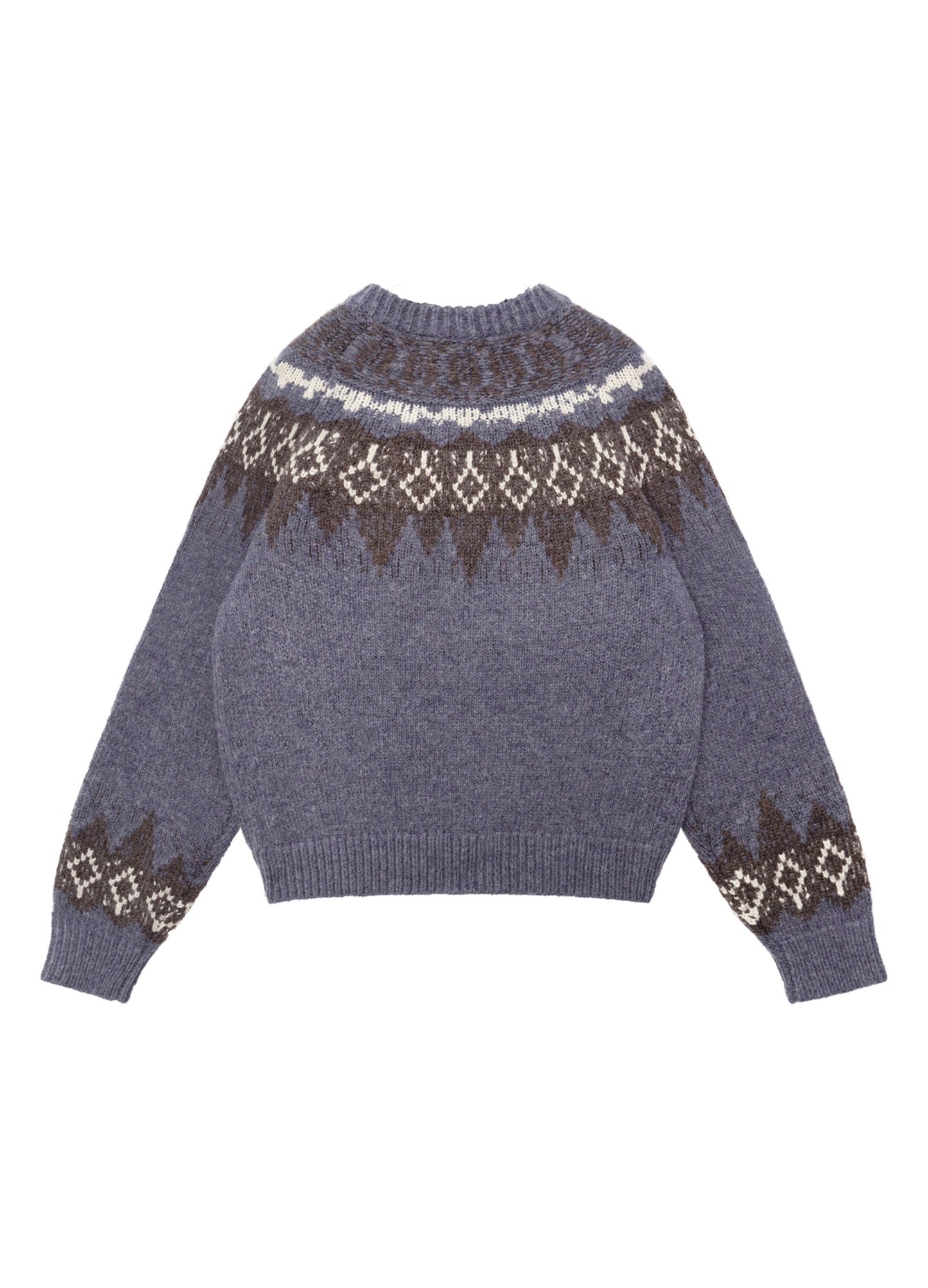 Tartan Wool Zip Sweater