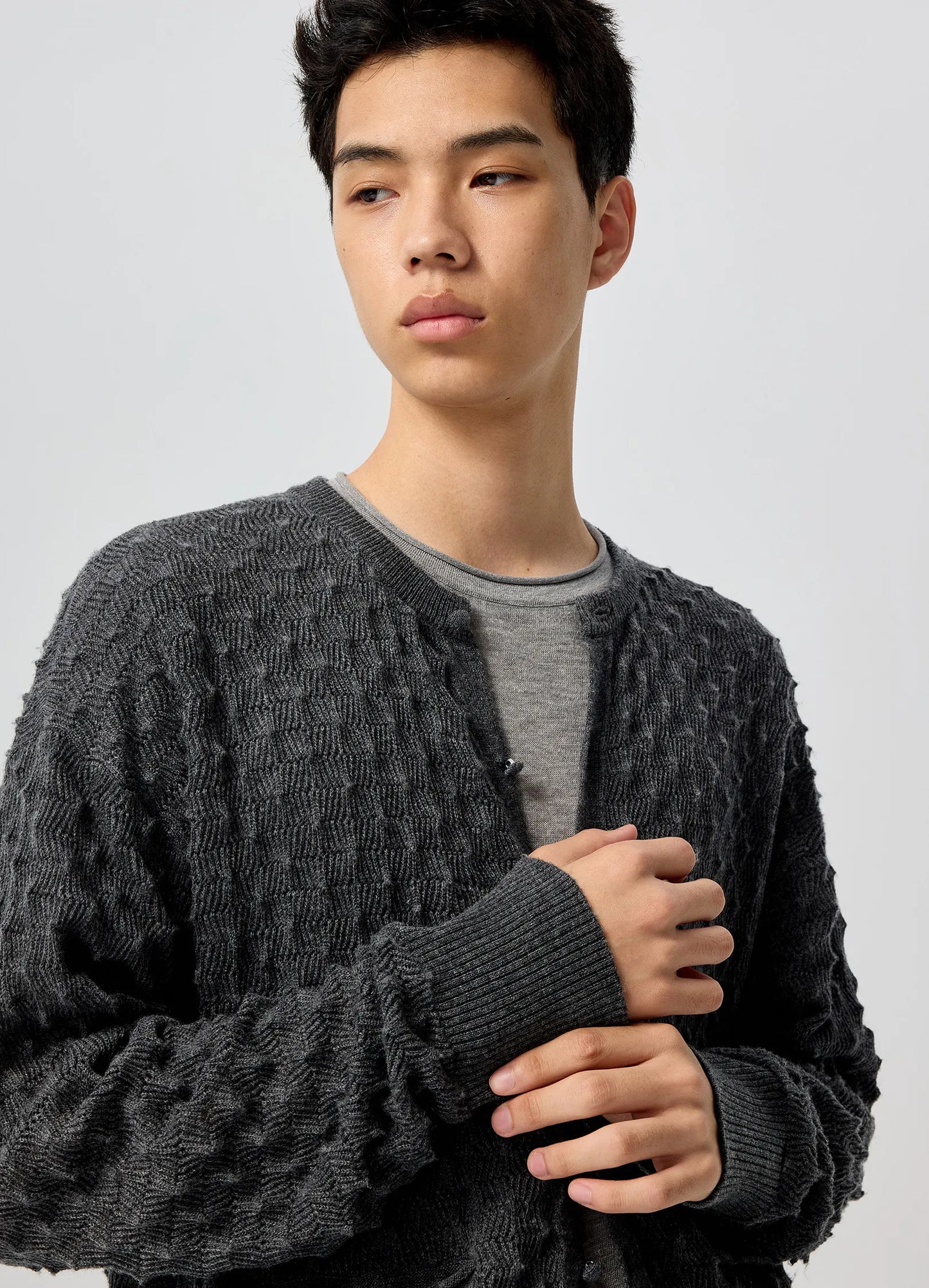 Textured Knit Sweat