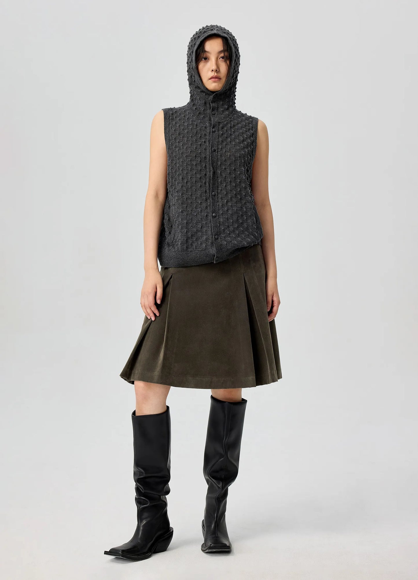 Textured Knit Vest