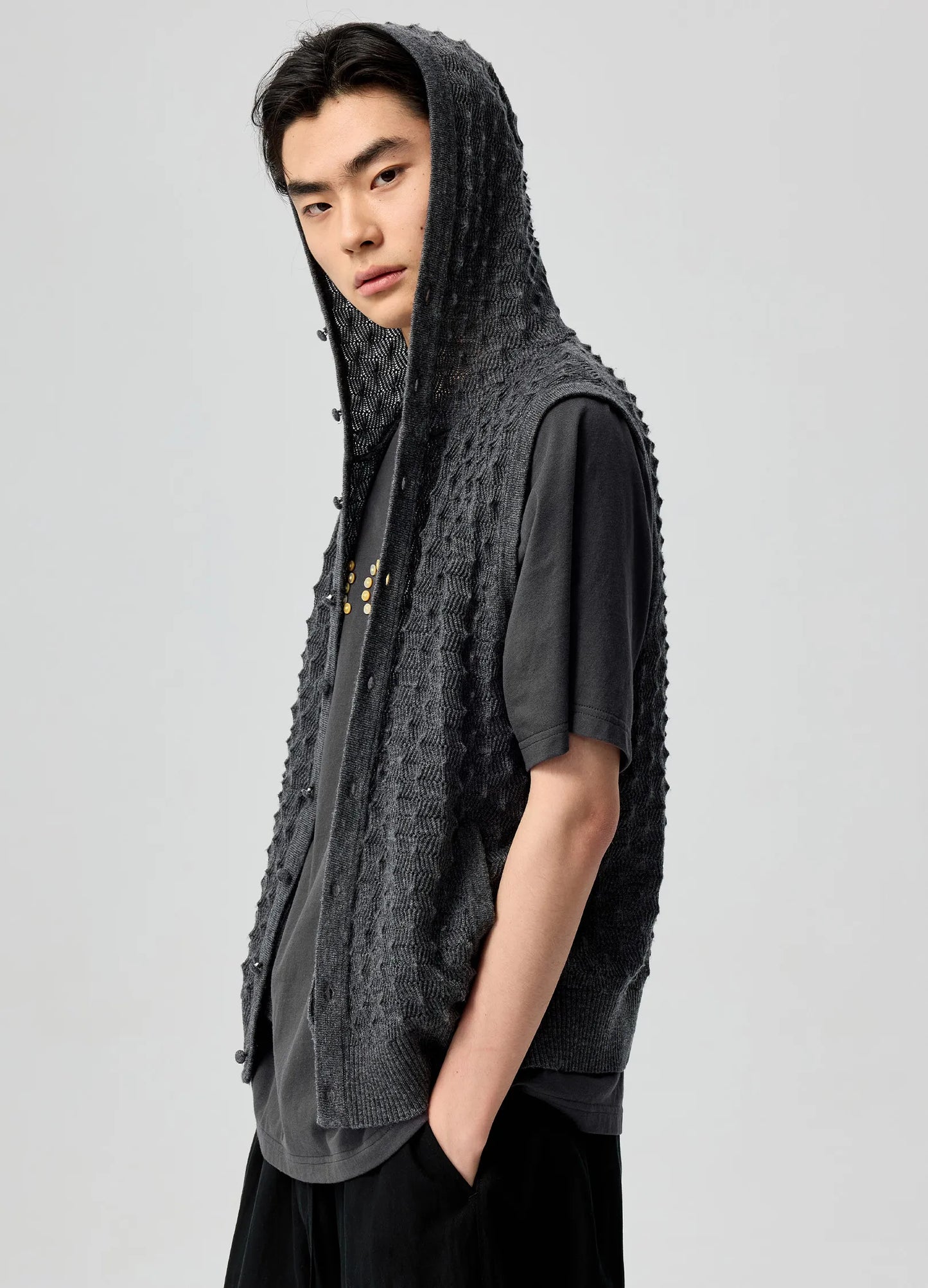 Textured Knit Vest