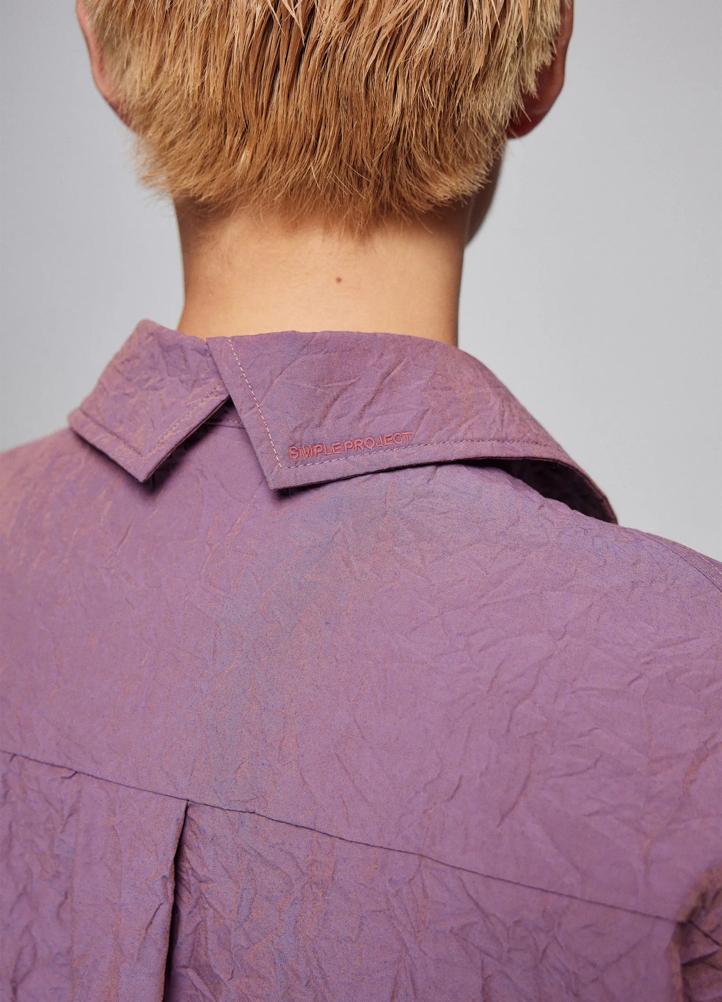 Textured Cotton Loose Shirt