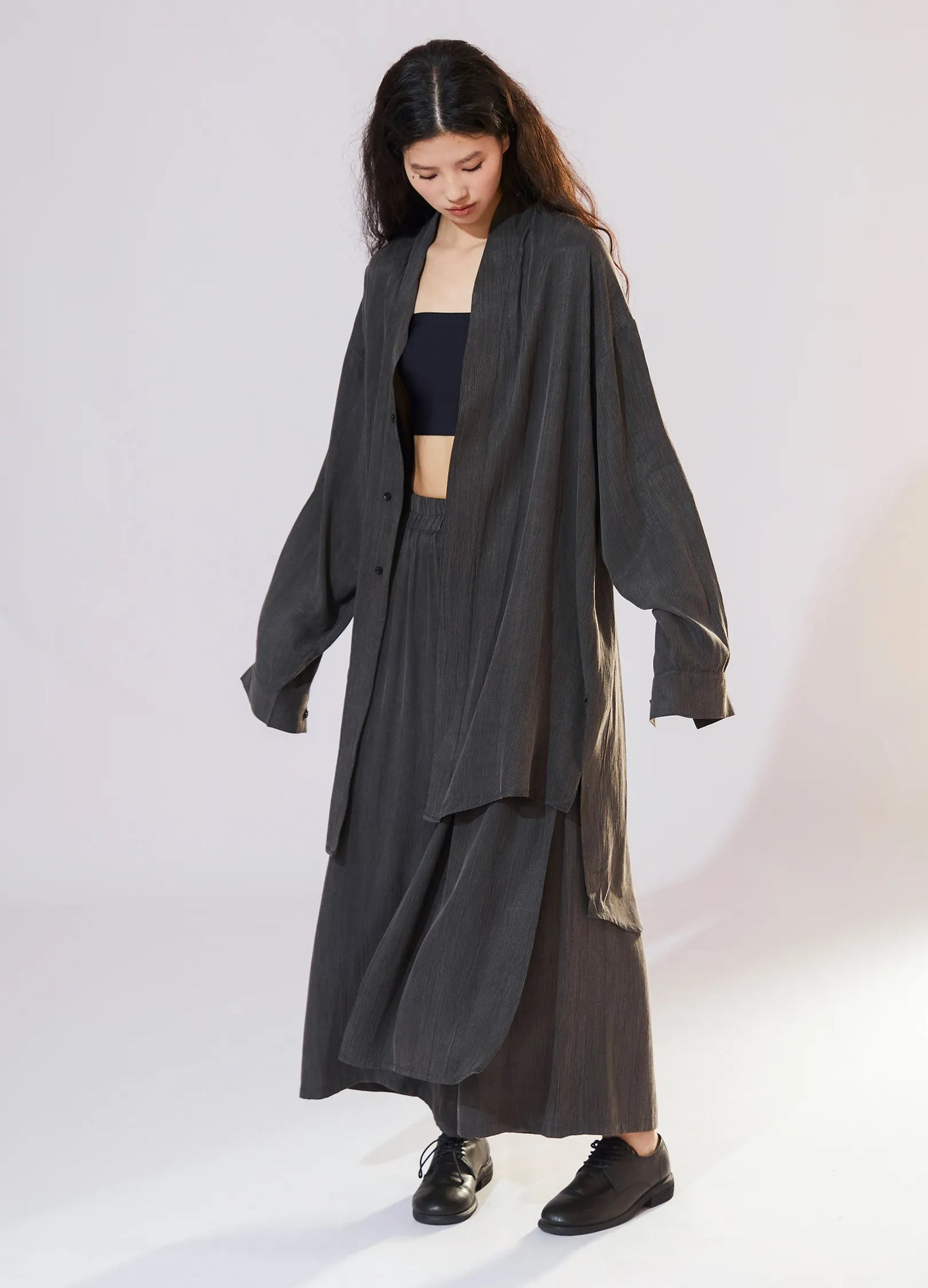 Textured Loose Trousers