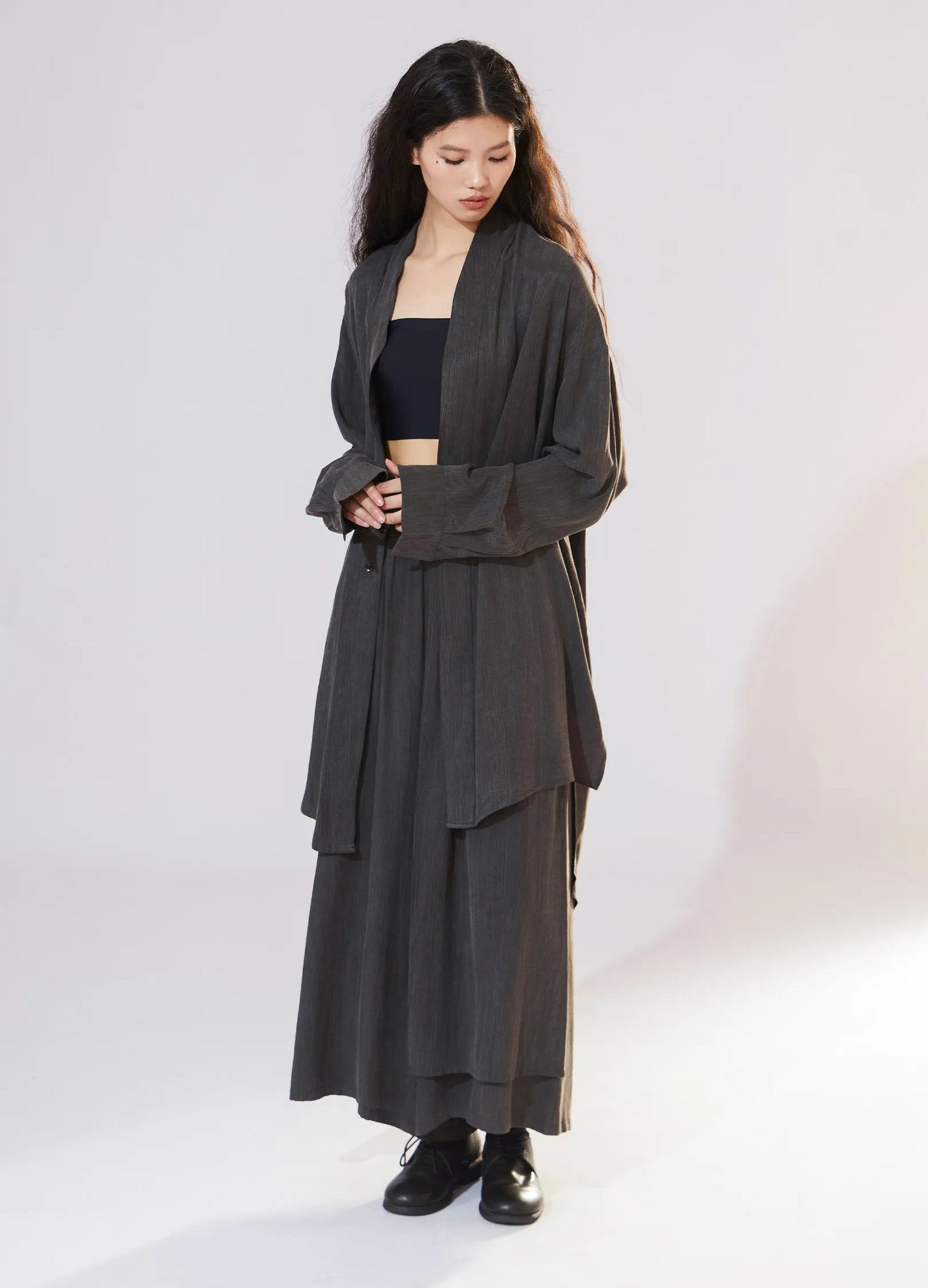 Textured Loose Trousers