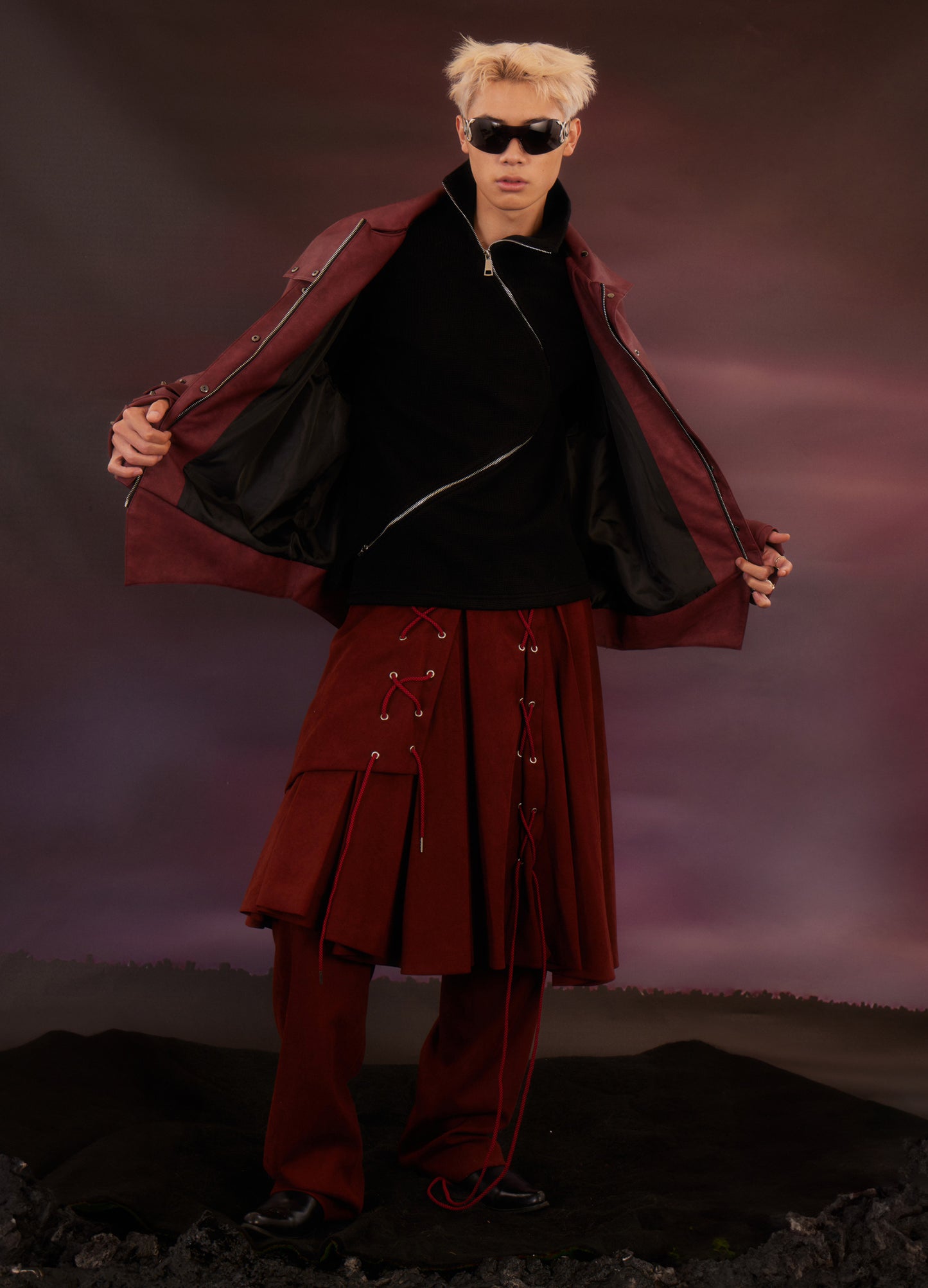 Skirt Panel Trousers