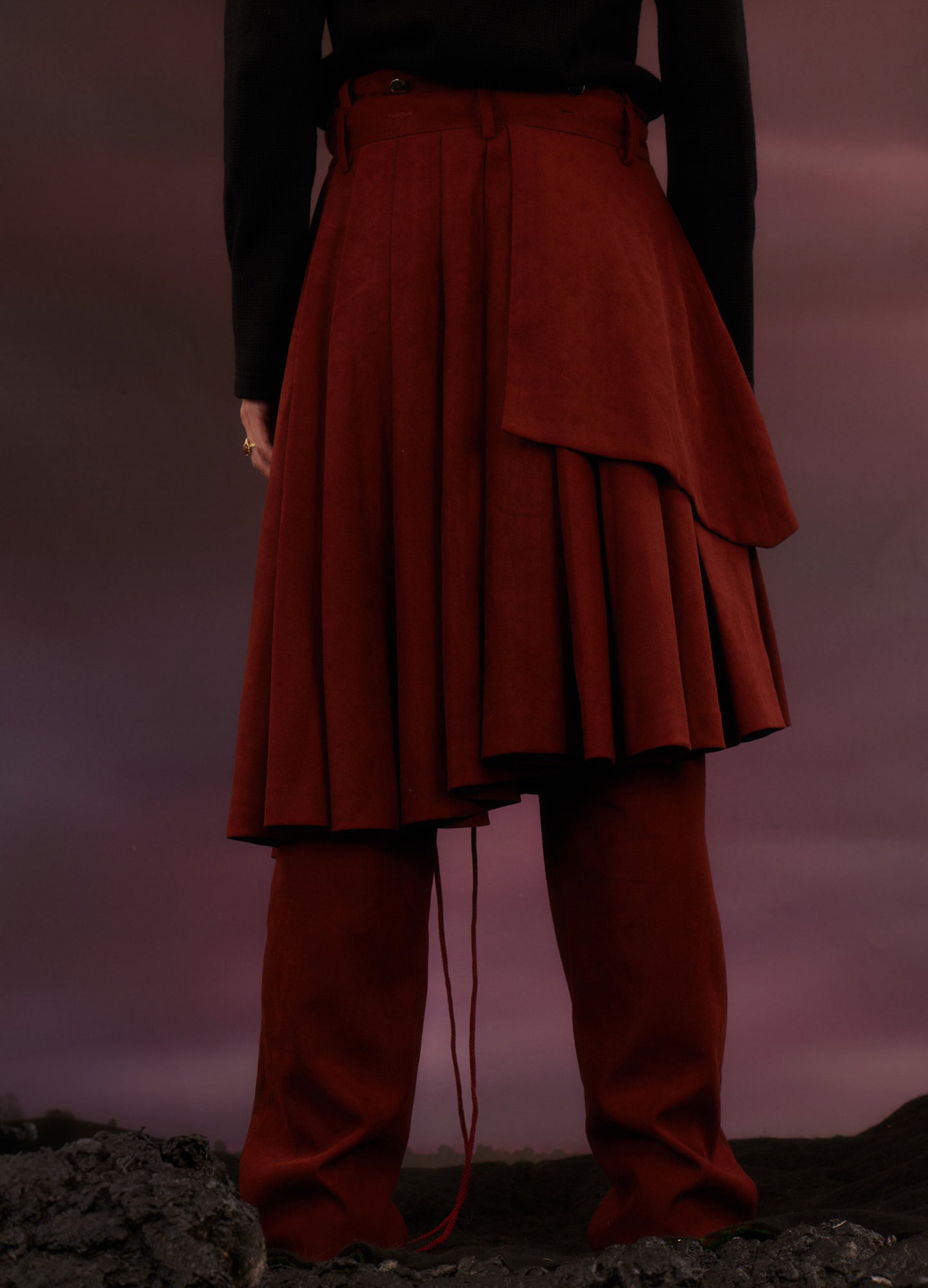 Skirt Panel Trousers