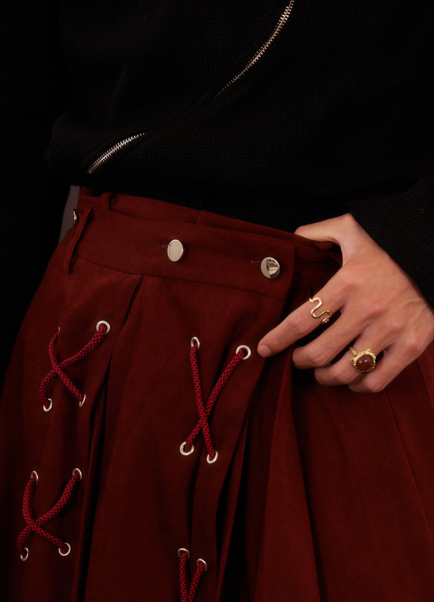 Skirt Panel Trousers