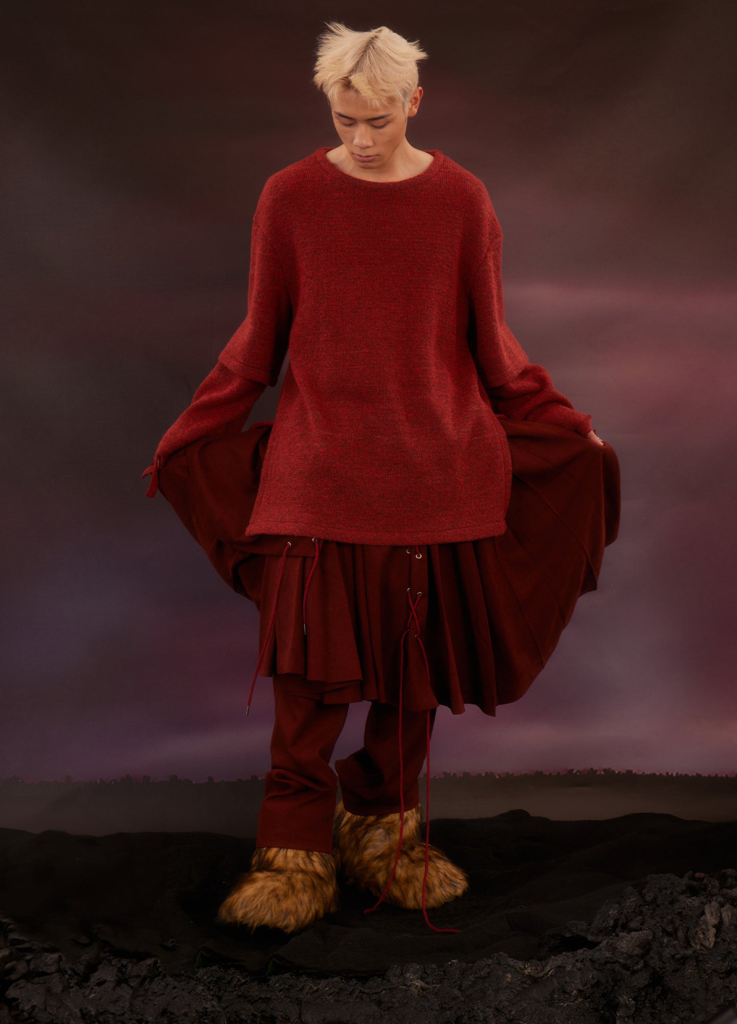 Skirt Panel Trousers