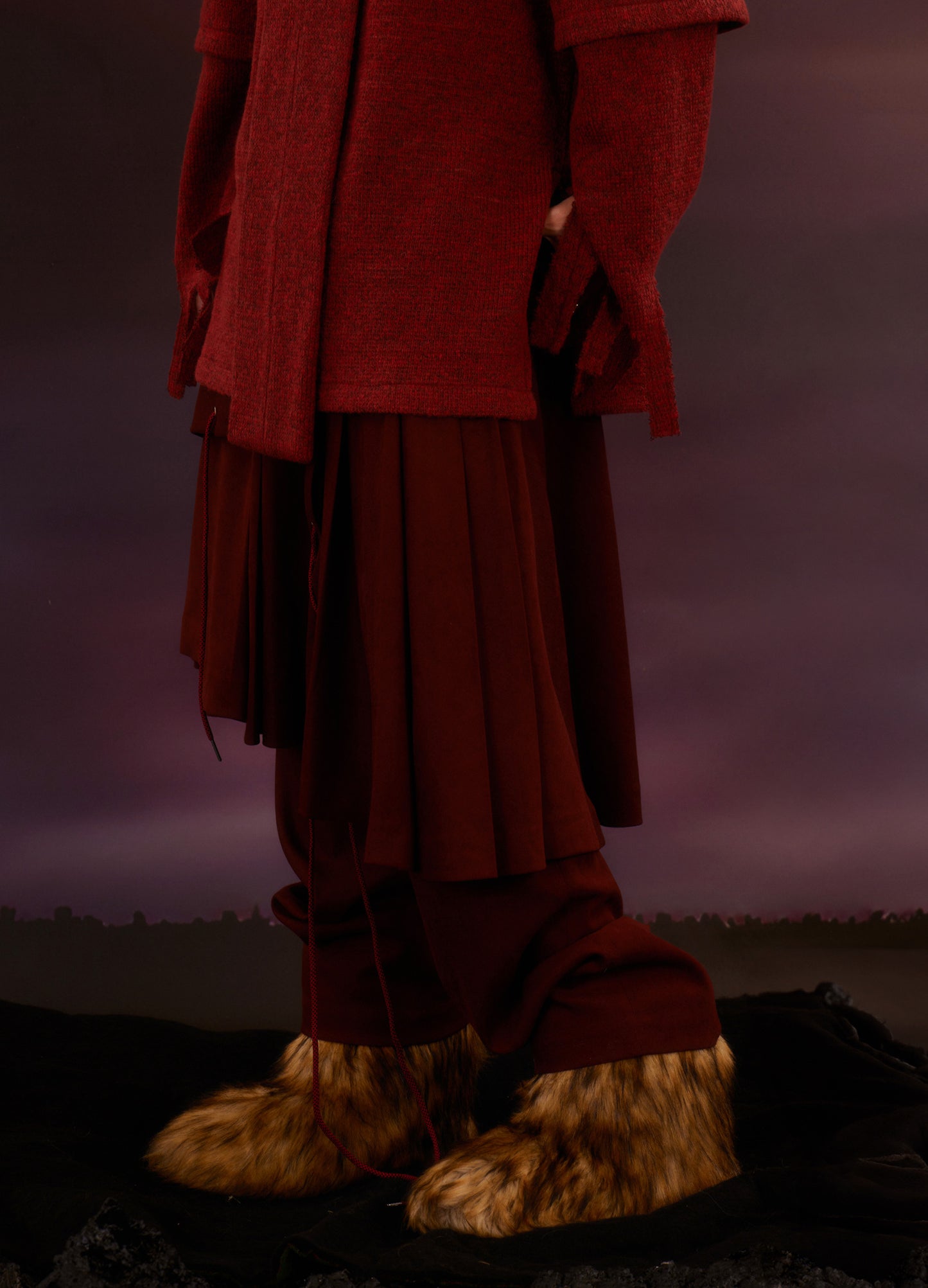 Skirt Panel Trousers