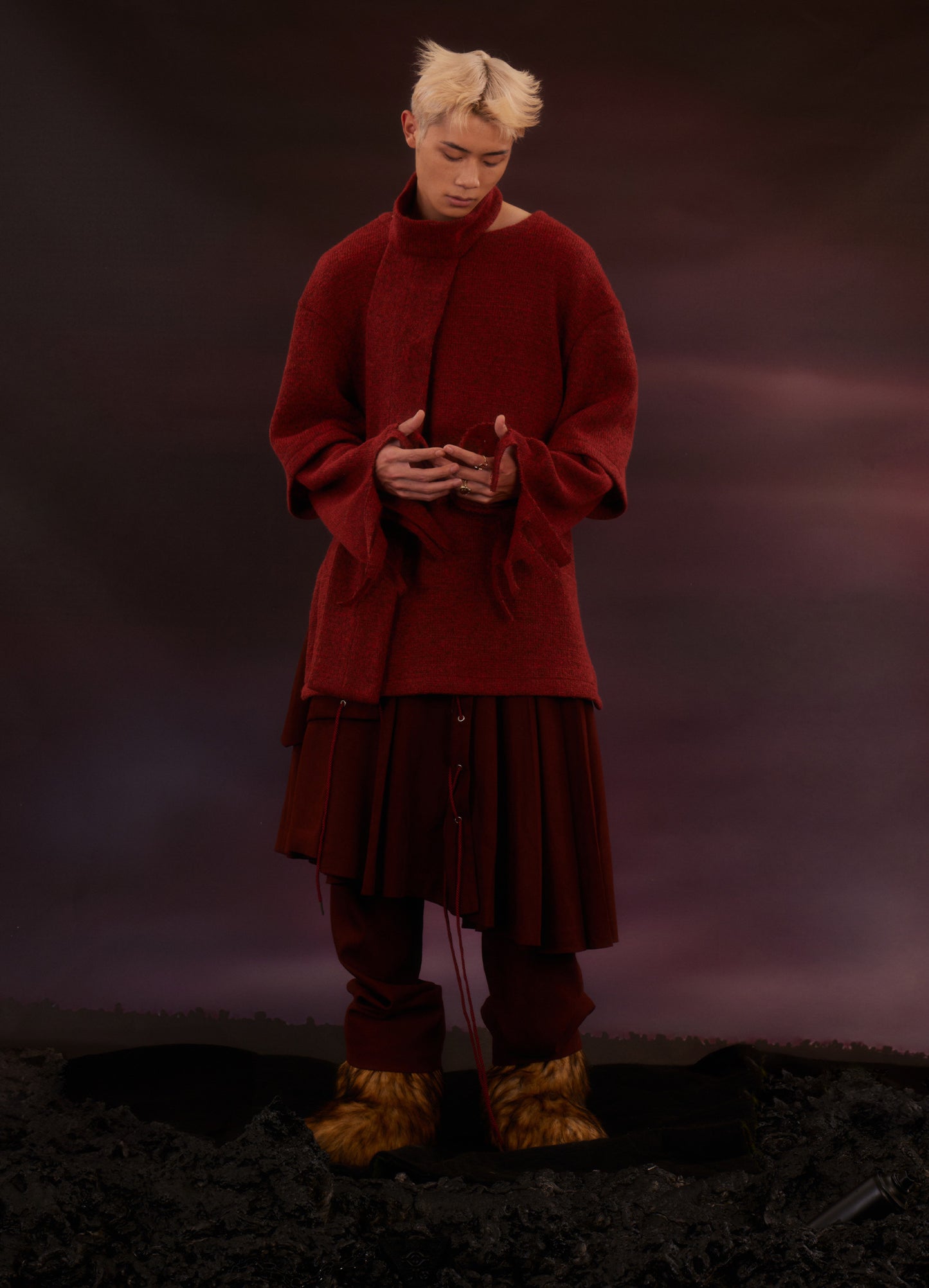 Skirt Panel Trousers