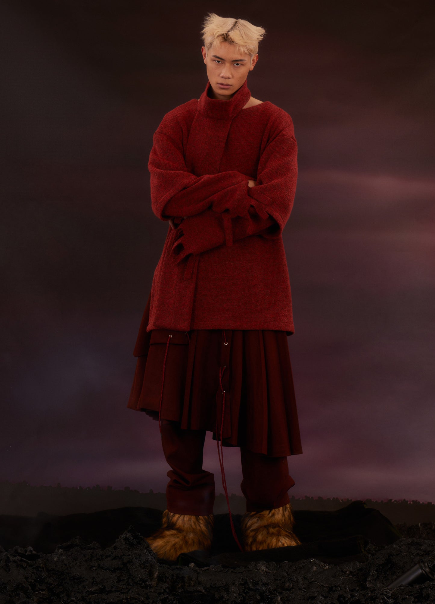 Skirt Panel Trousers