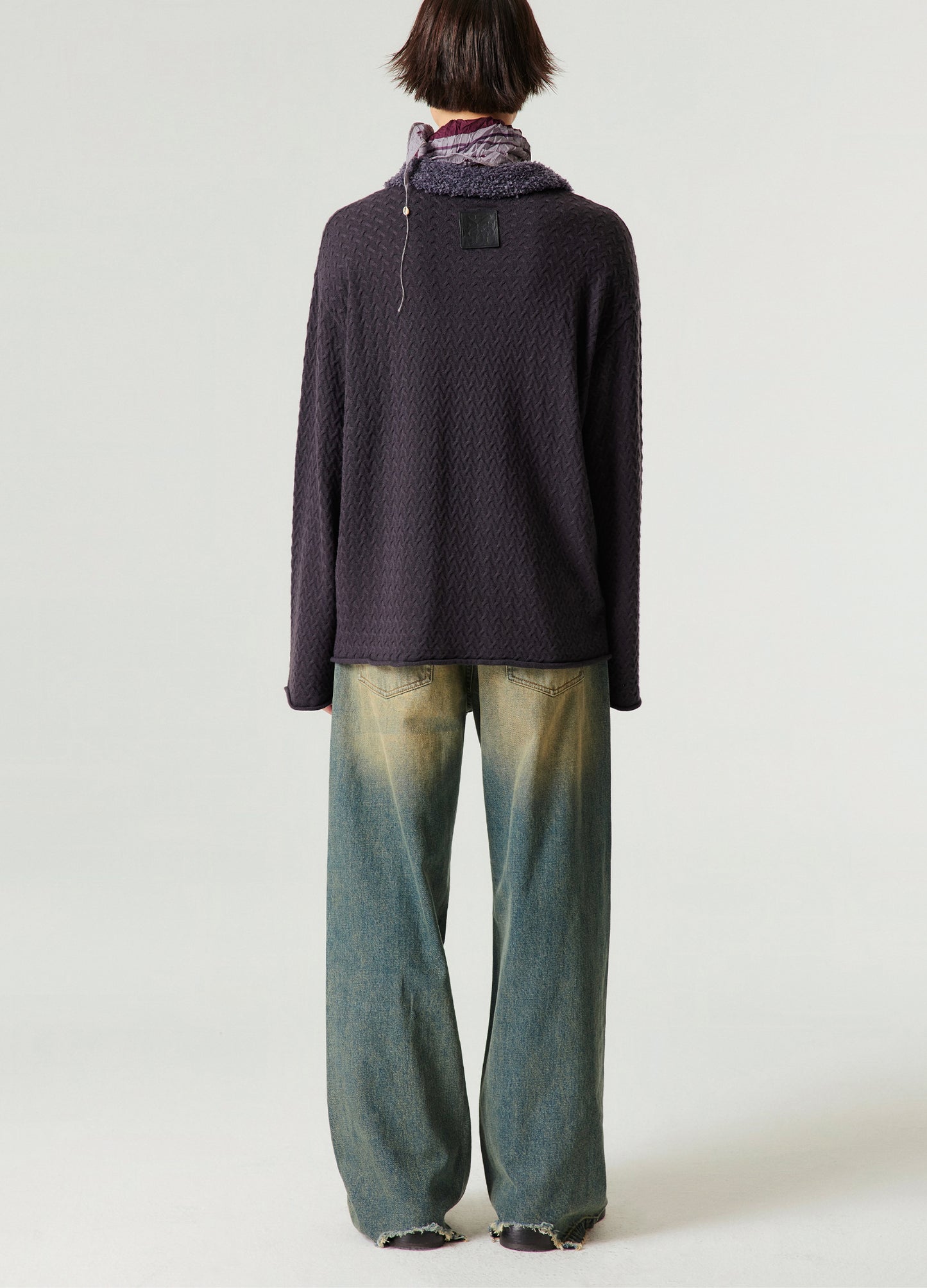 Vintage Wash Wide Denim