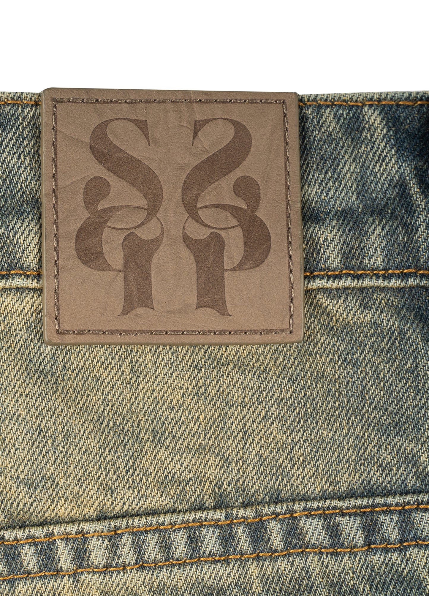 Vintage Wash Wide Denim