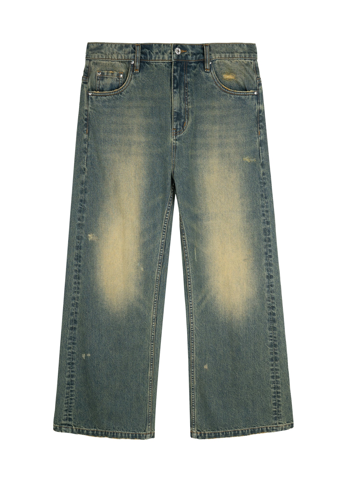 Vintage Wash Wide Denim