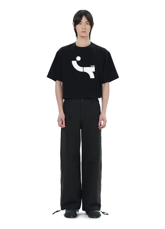 Wide Zipper Trousers