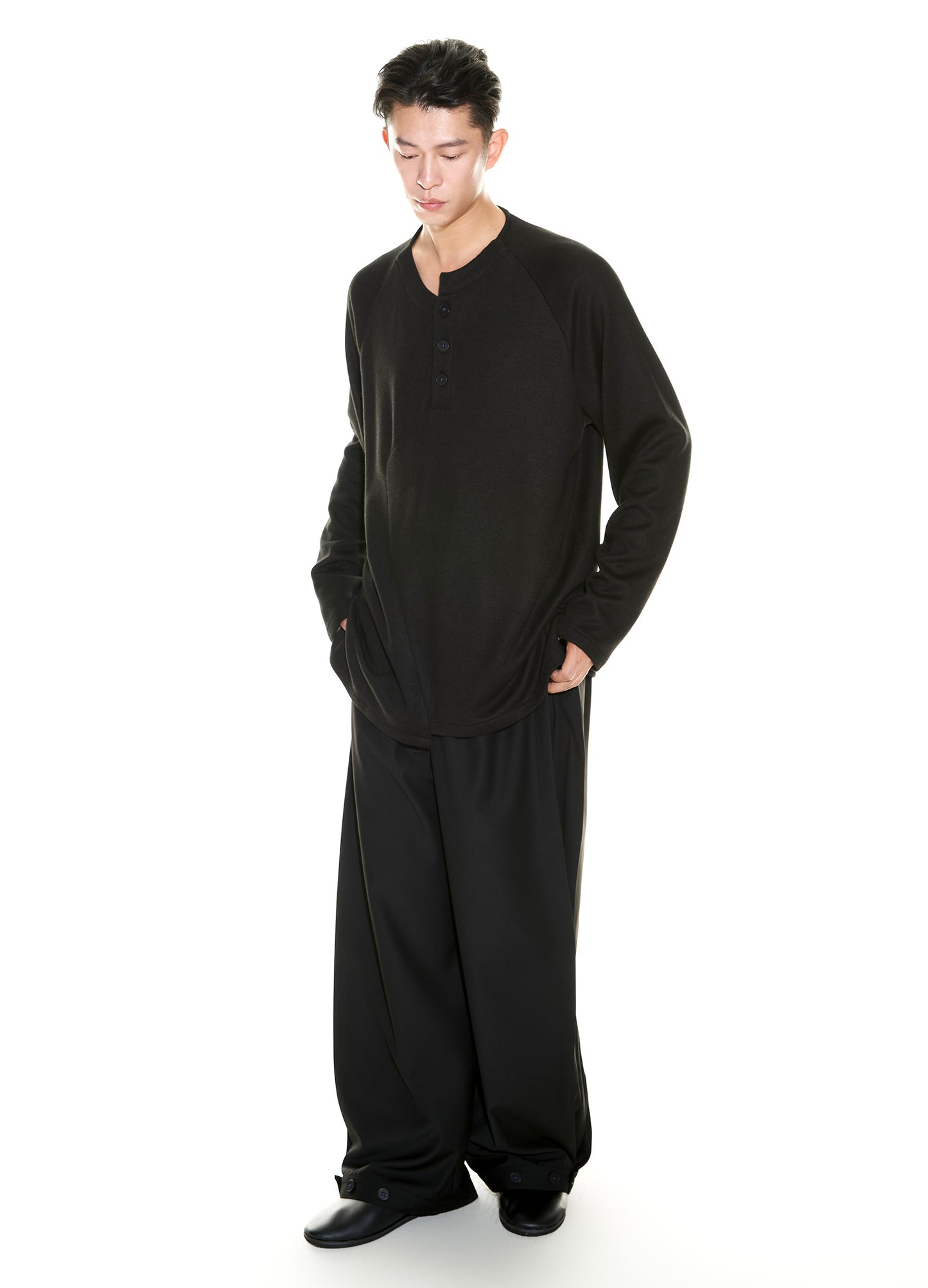Wide Buckle Suit Trousers