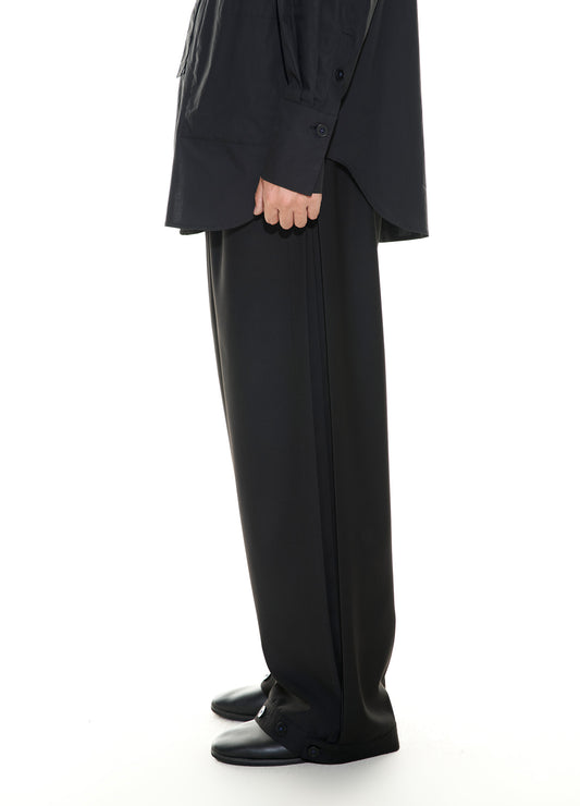 Wide Buckle Suit Trousers