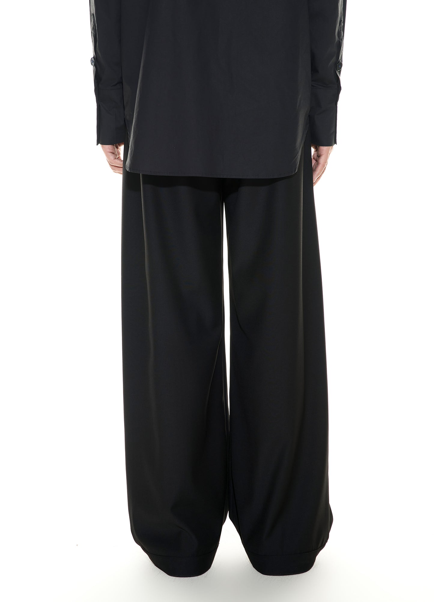 Wide Buckle Suit Trousers