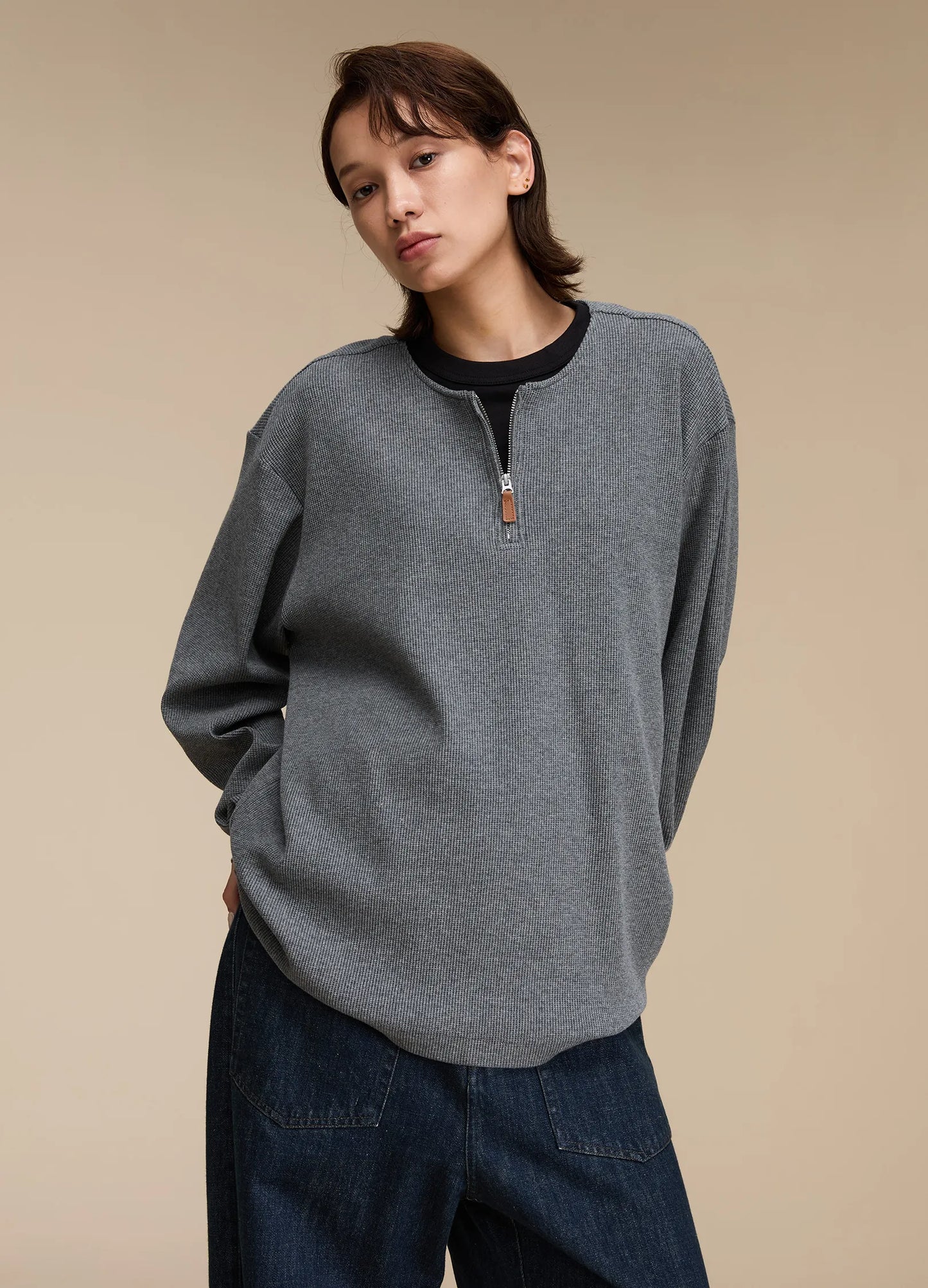 Waffle Knit Sweater