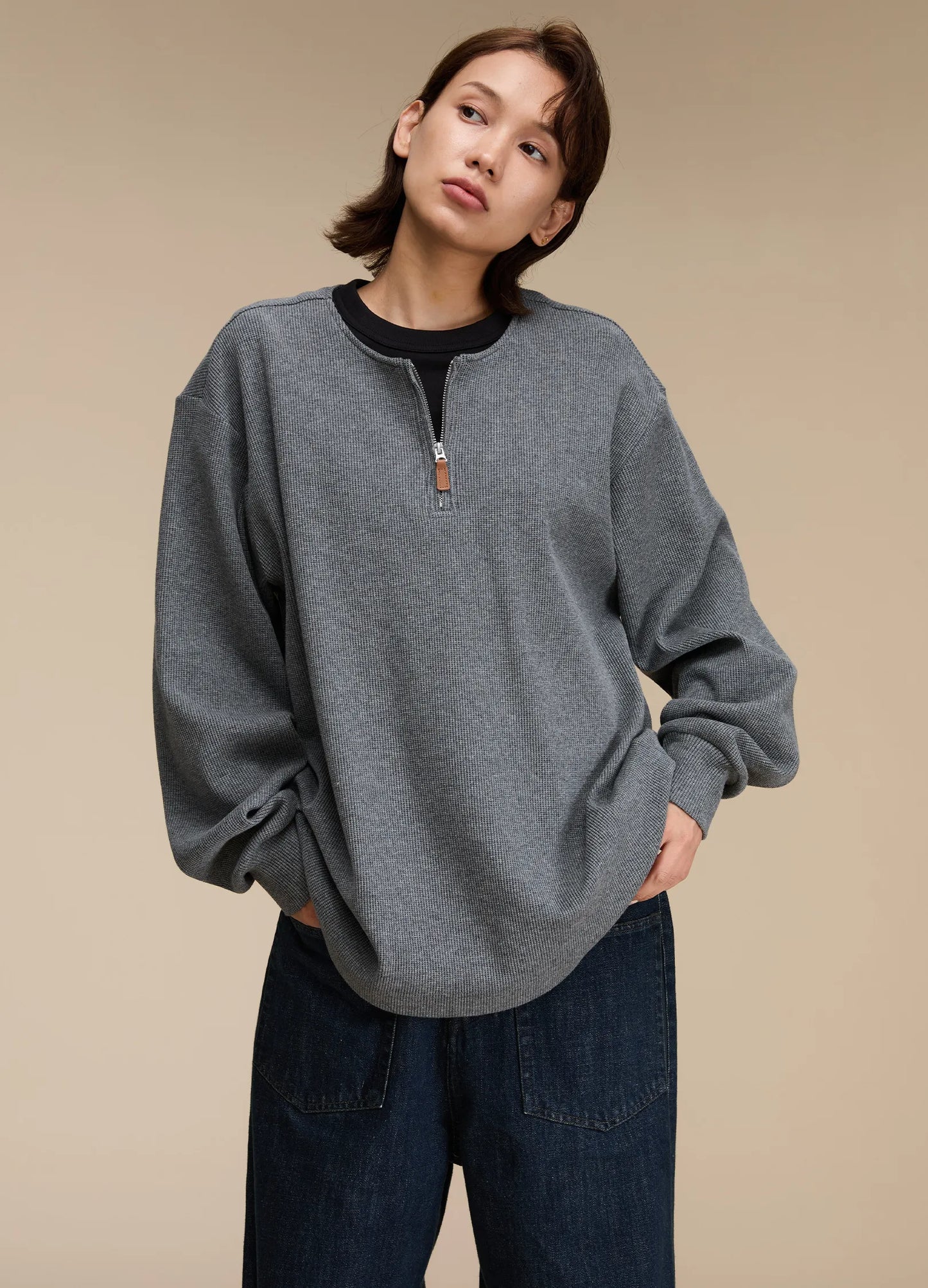 Waffle Knit Sweater