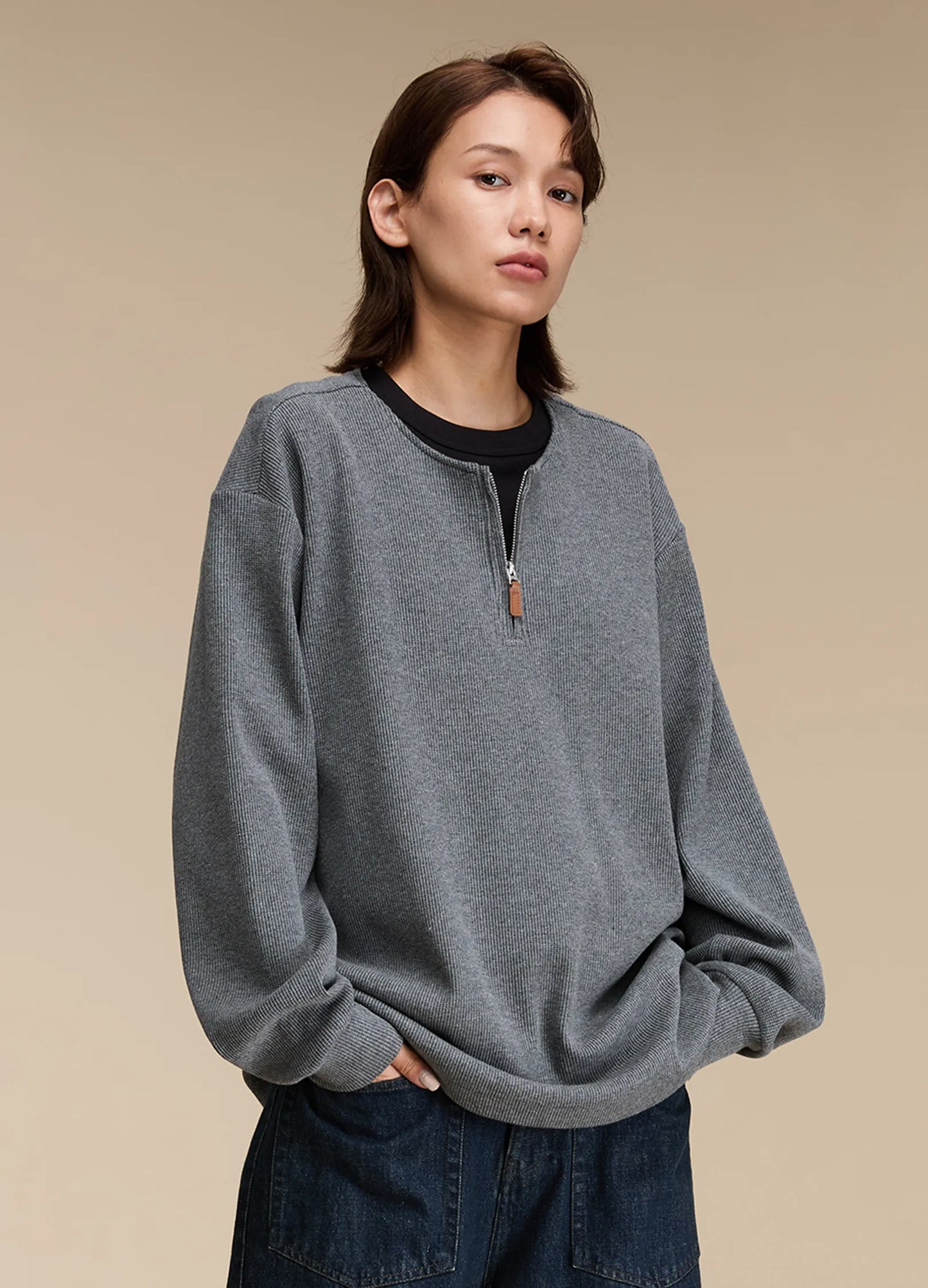 Waffle Knit Sweater