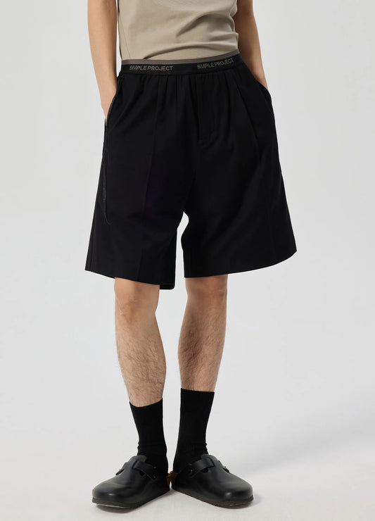 Waistband Logo Shorts