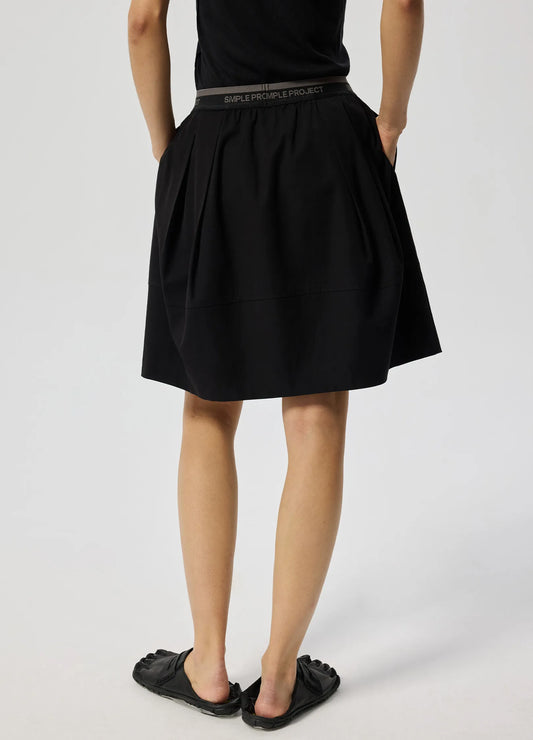Waistband Logo Skirt
