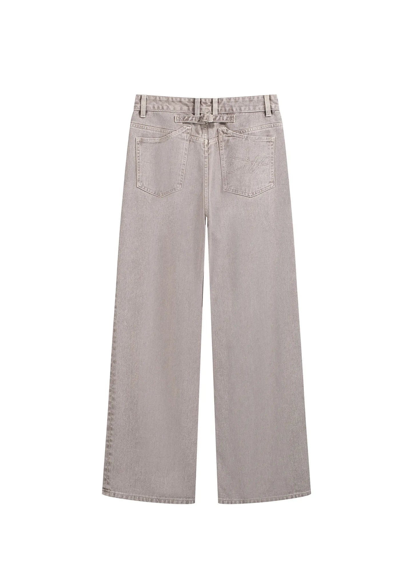 Washed Straight Denims