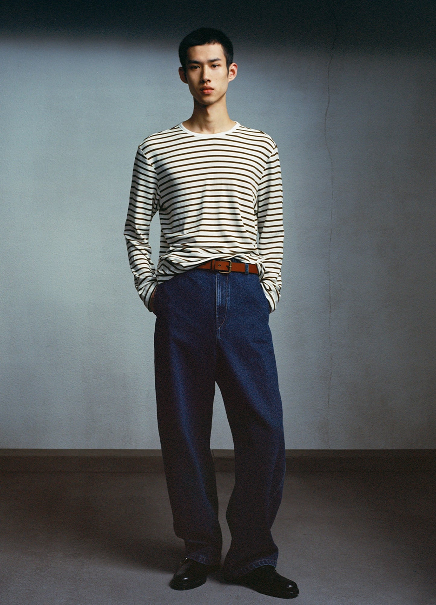 Washed Blue Wide Denims