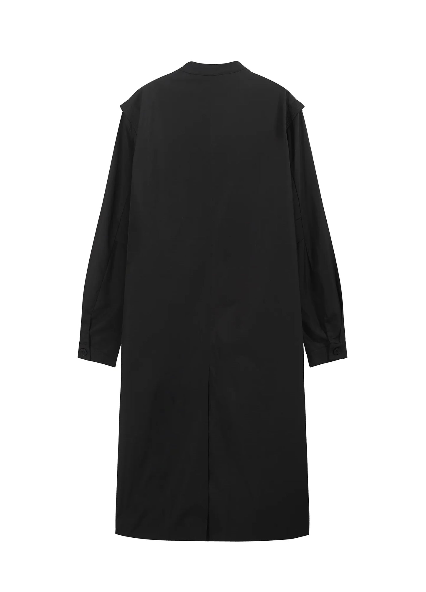 Wave Lapel Trench Coat