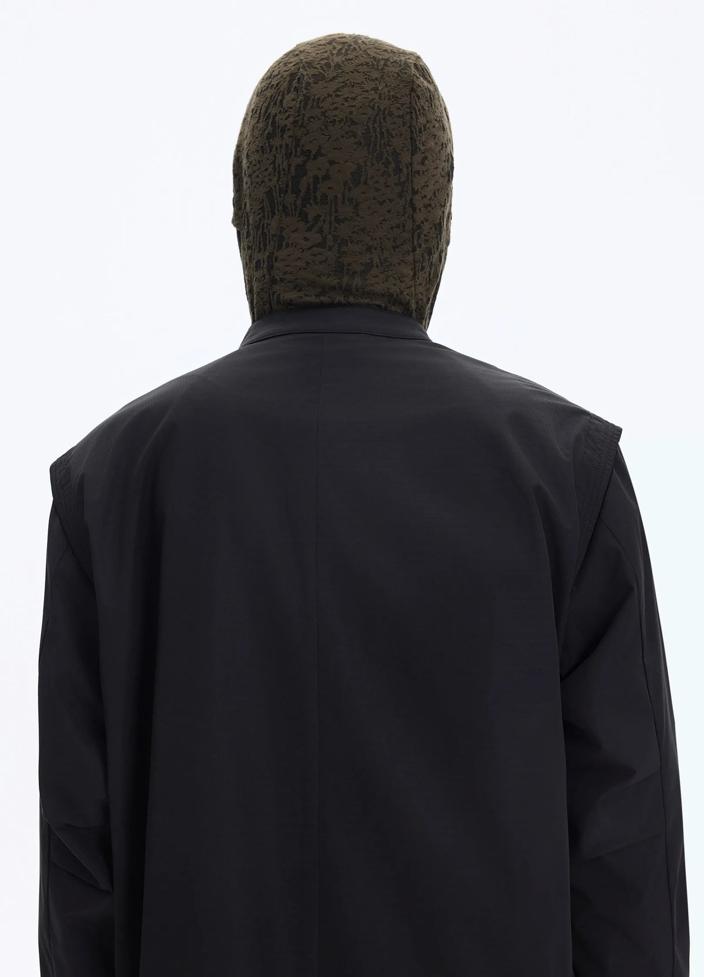 Wave Lapel Trench Coat