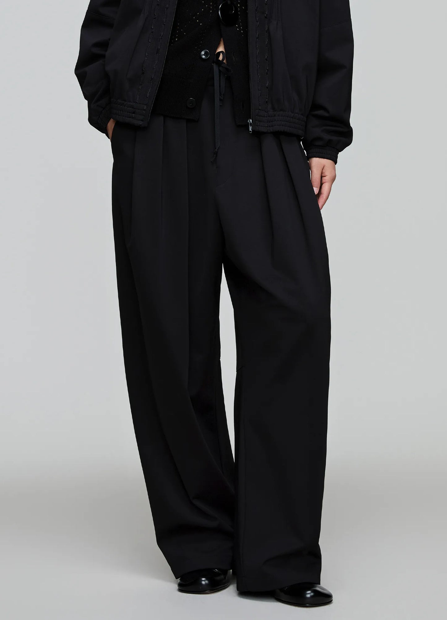 Wide Suit Pleats