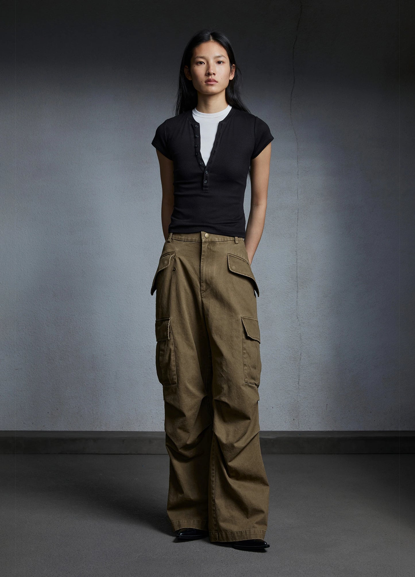Wide Cargo Trousers