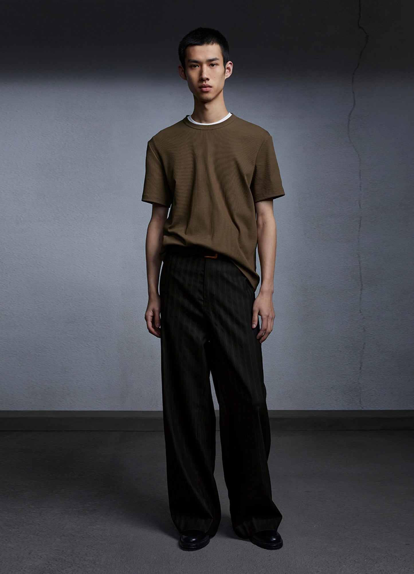 Wide Pinstripe Trousers