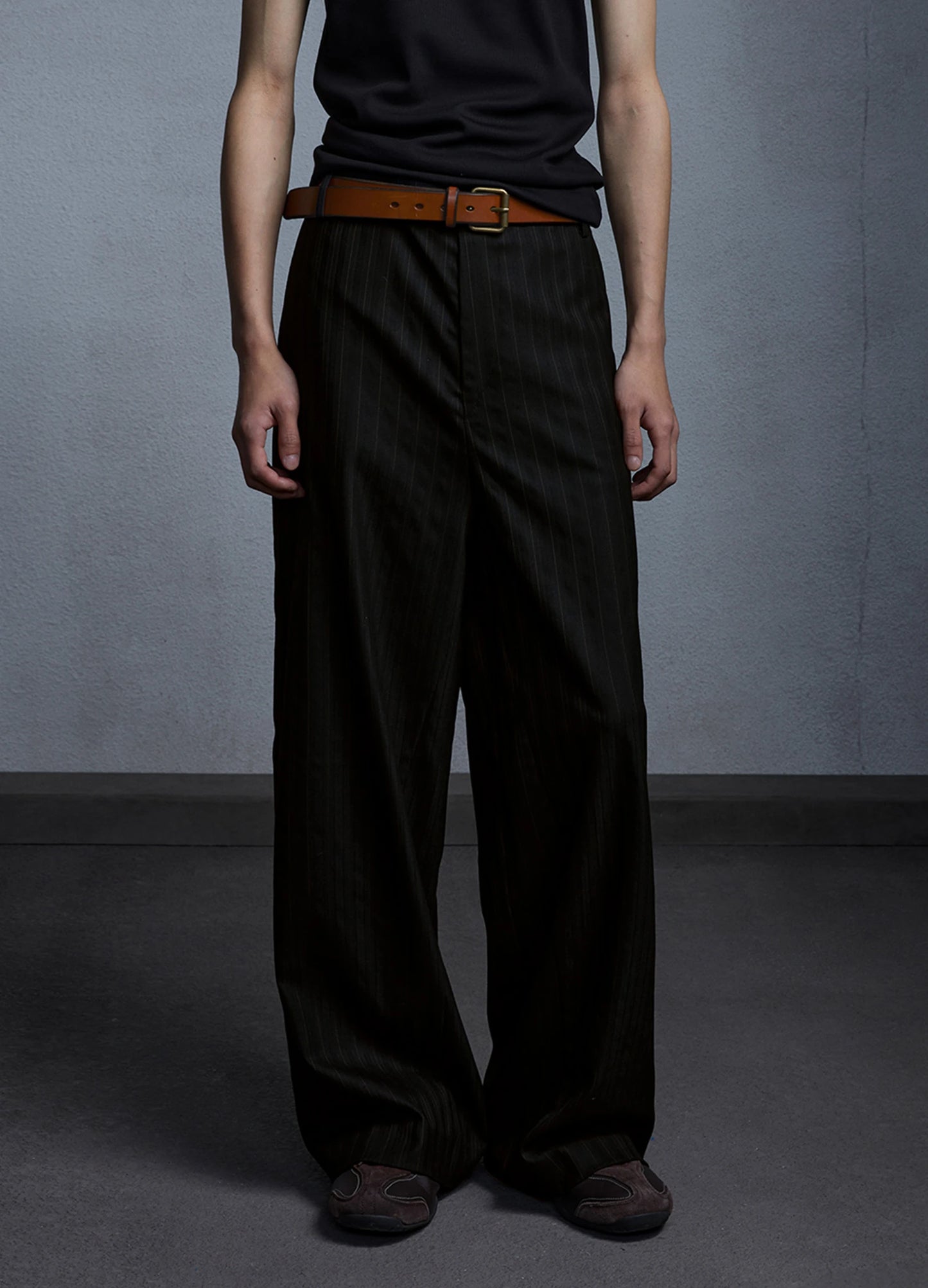 Wide Pinstripe Trousers
