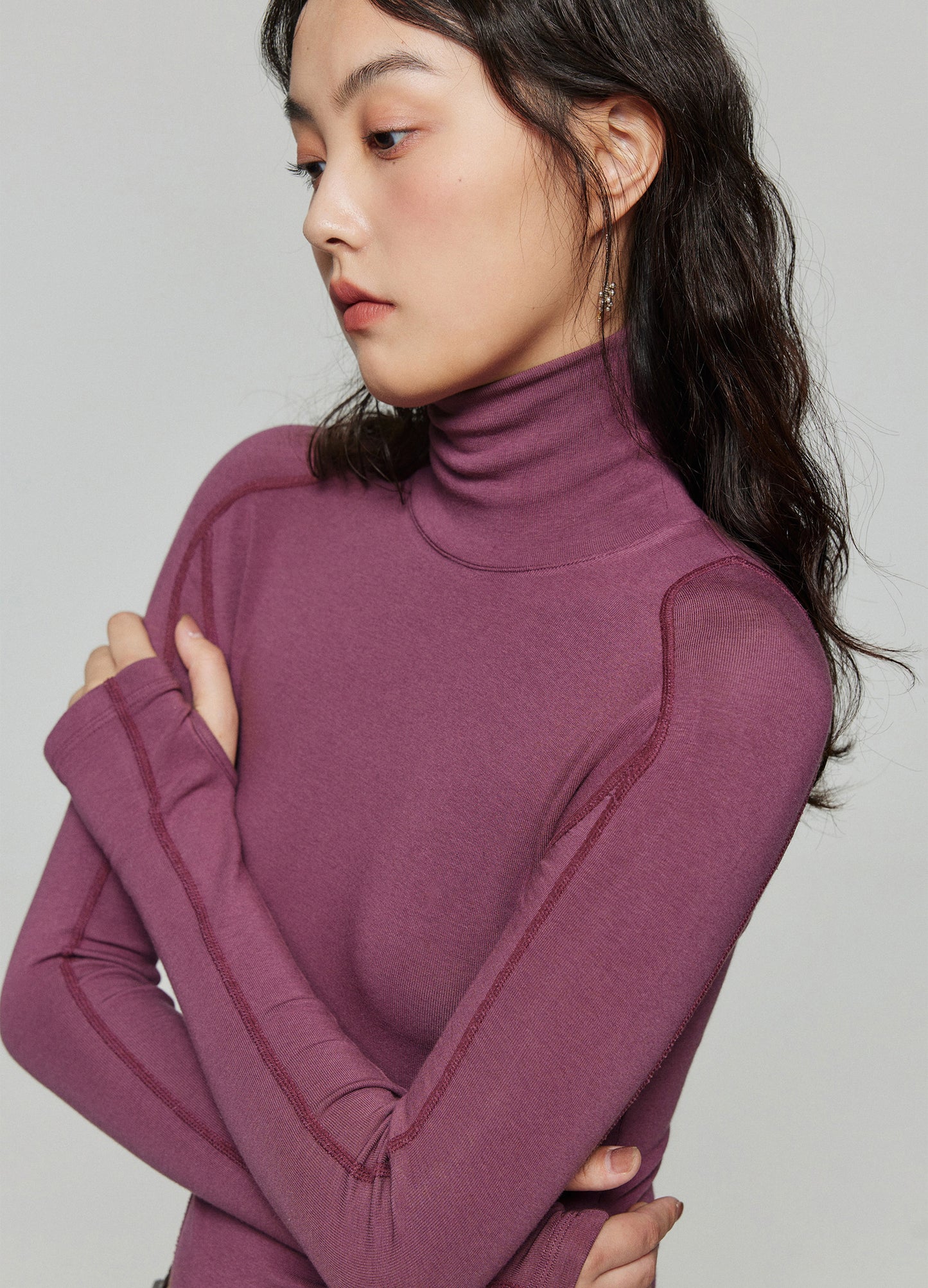 Womens Fitted Turtleneck