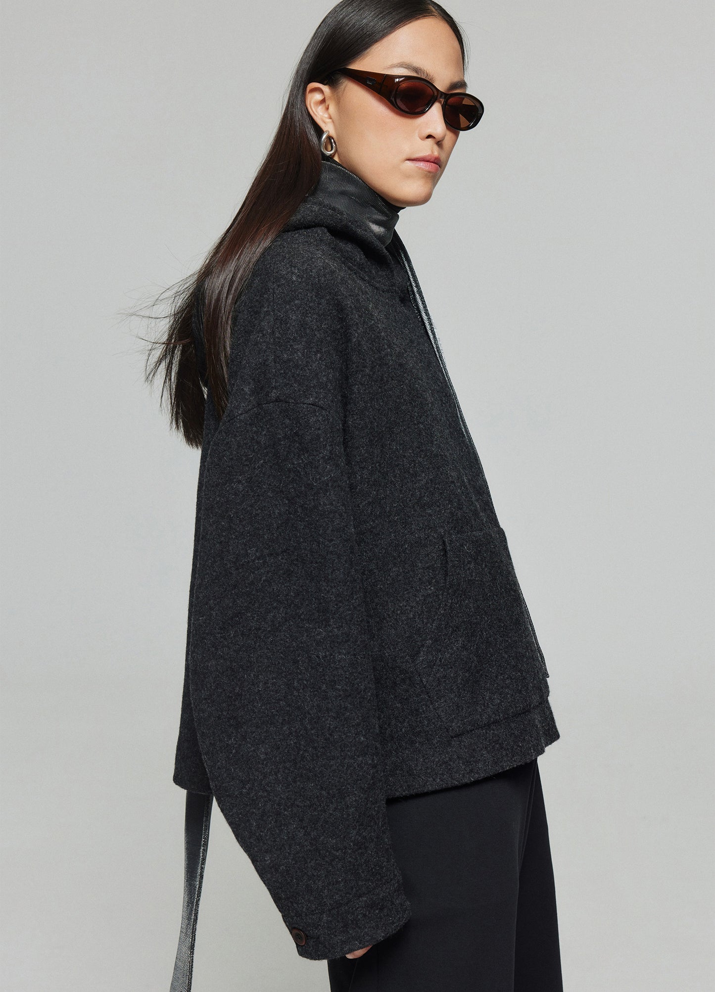 Wool Hooded Sweatshirt