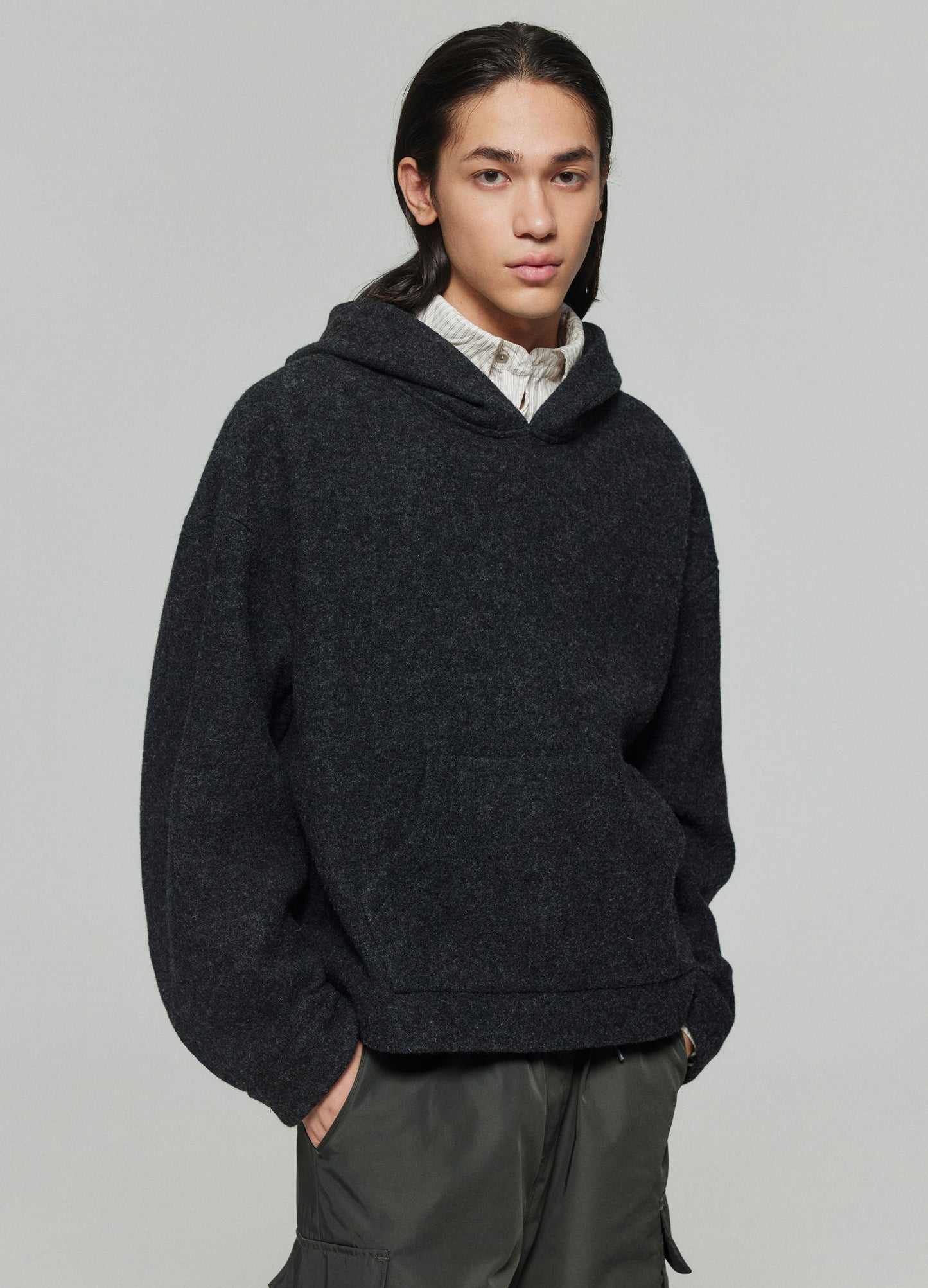 Wool Hooded Sweatshirt