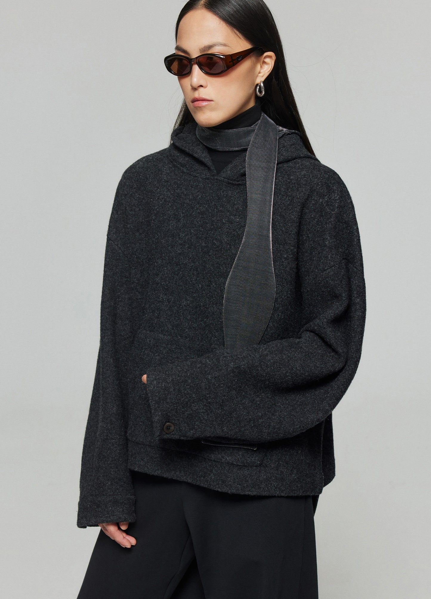 Wool Hooded Sweatshirt