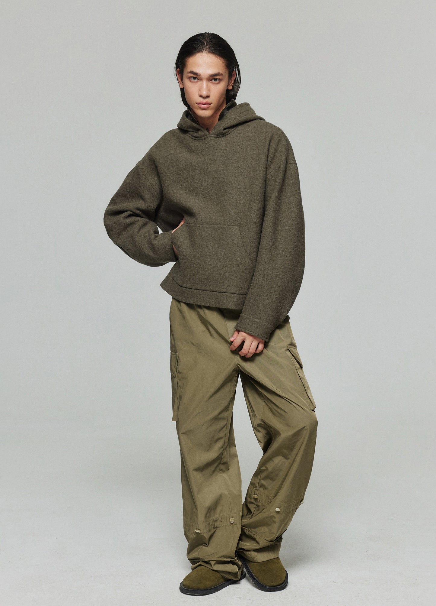 Wool Hooded Sweatshirt