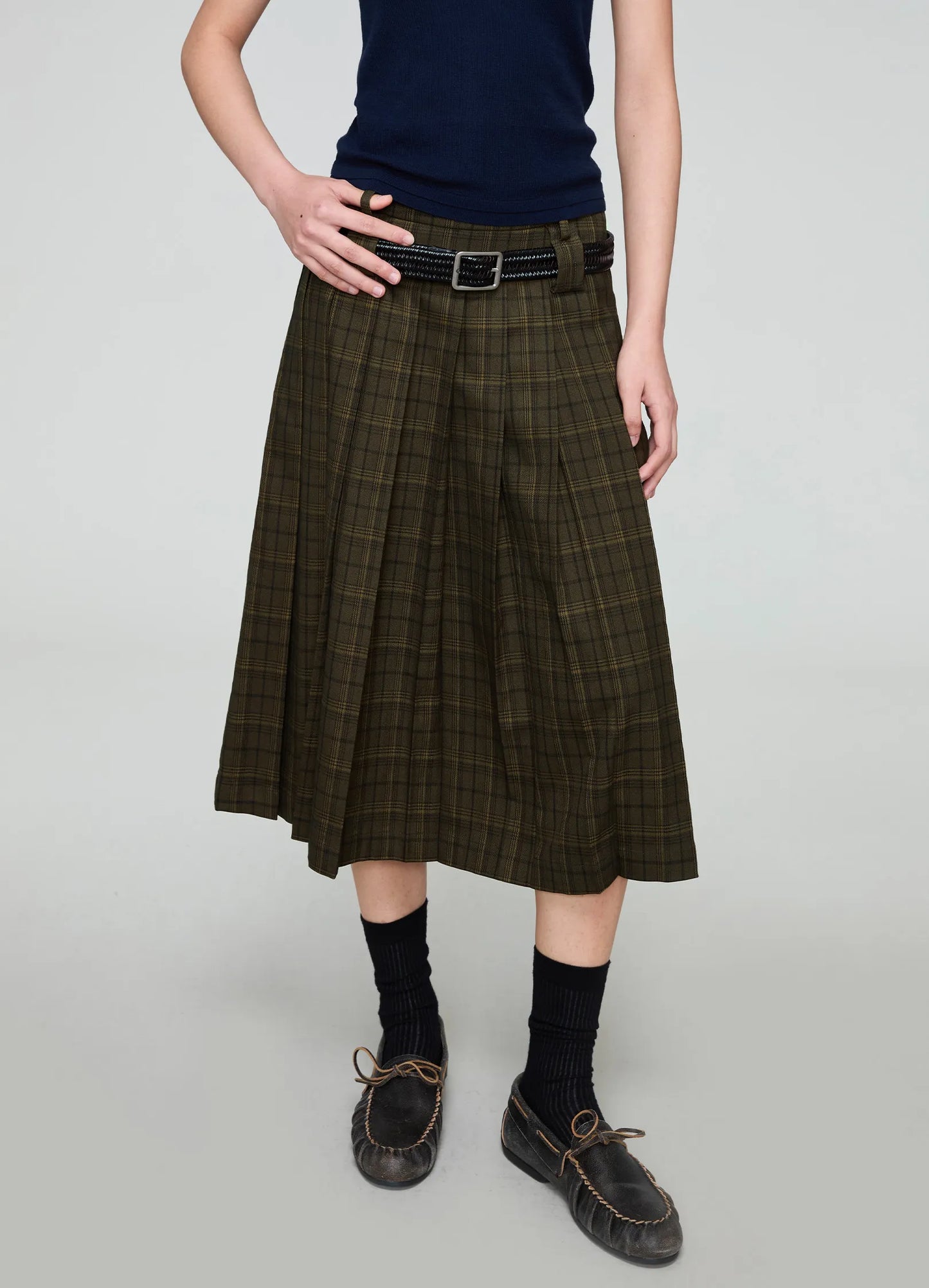 Woven Leather Belt