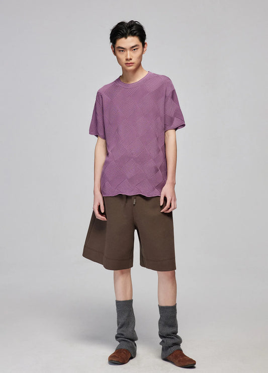 Woven Textured Tee
