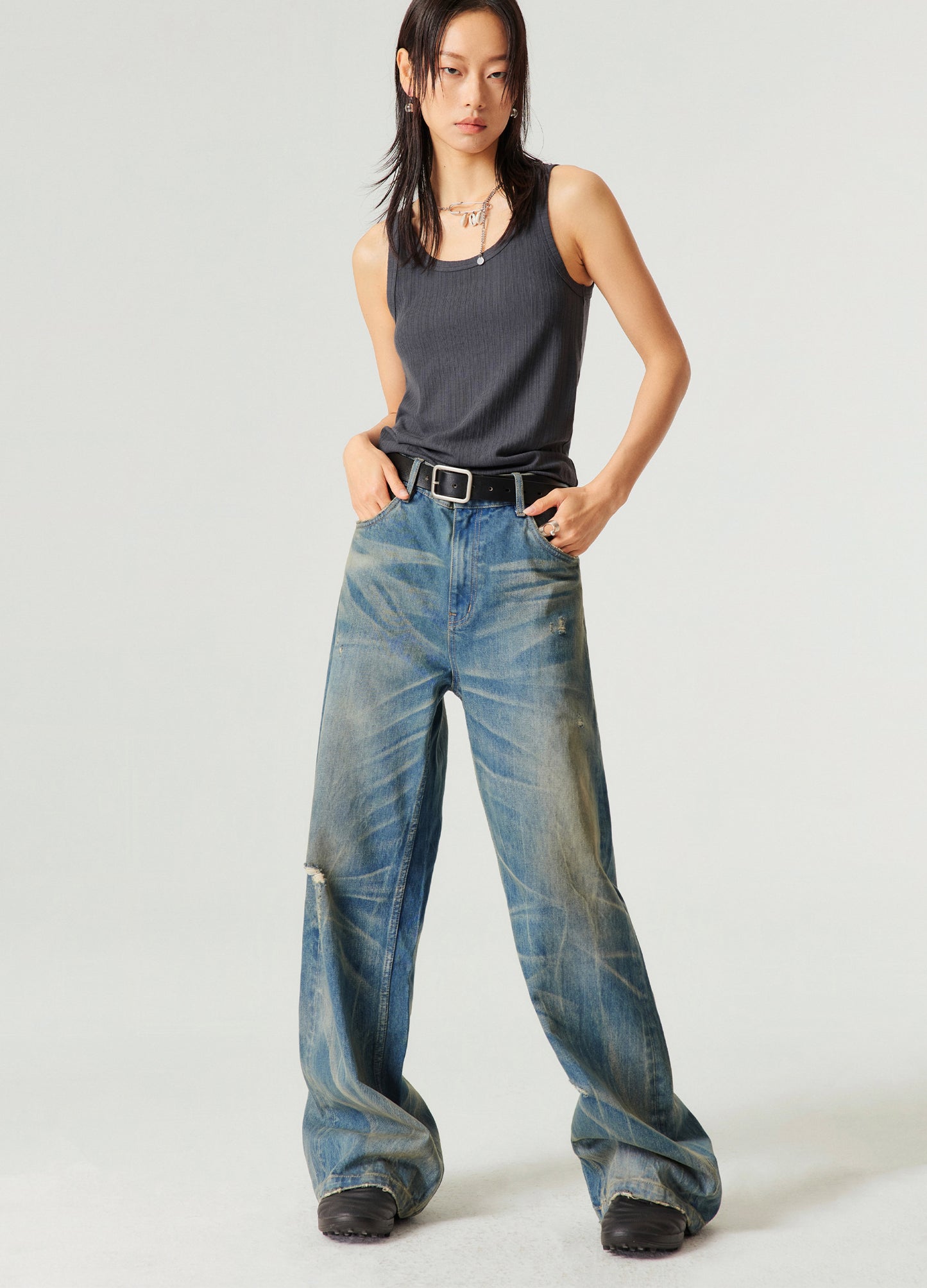 Nevada Wash Straight Denim