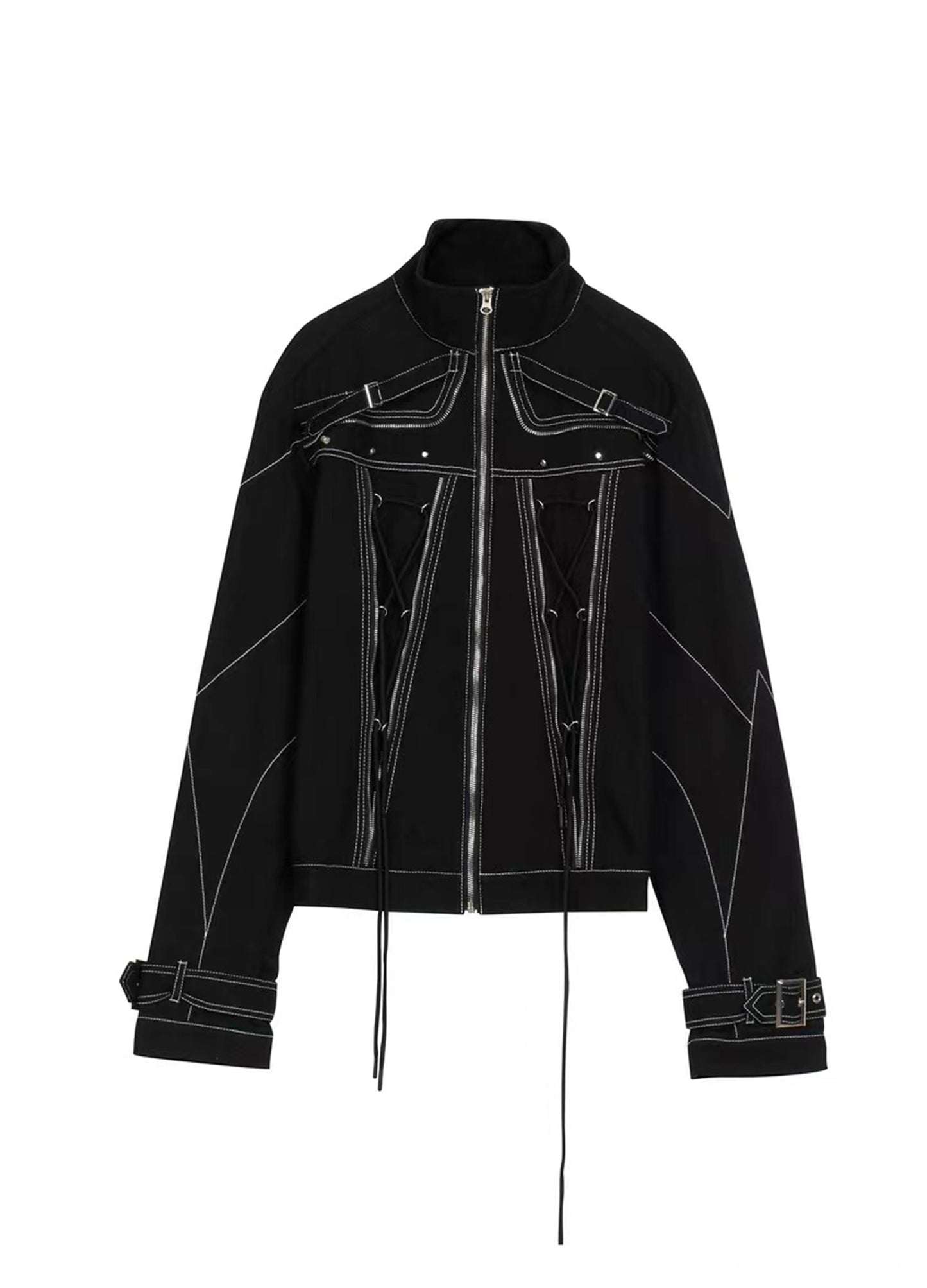 Contrast Biker Jacket