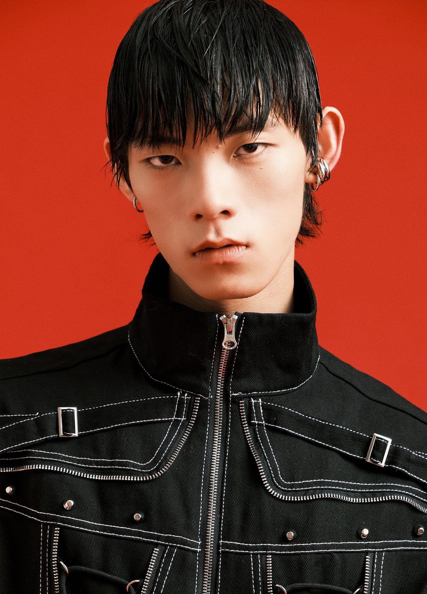 Contrast Biker Jacket