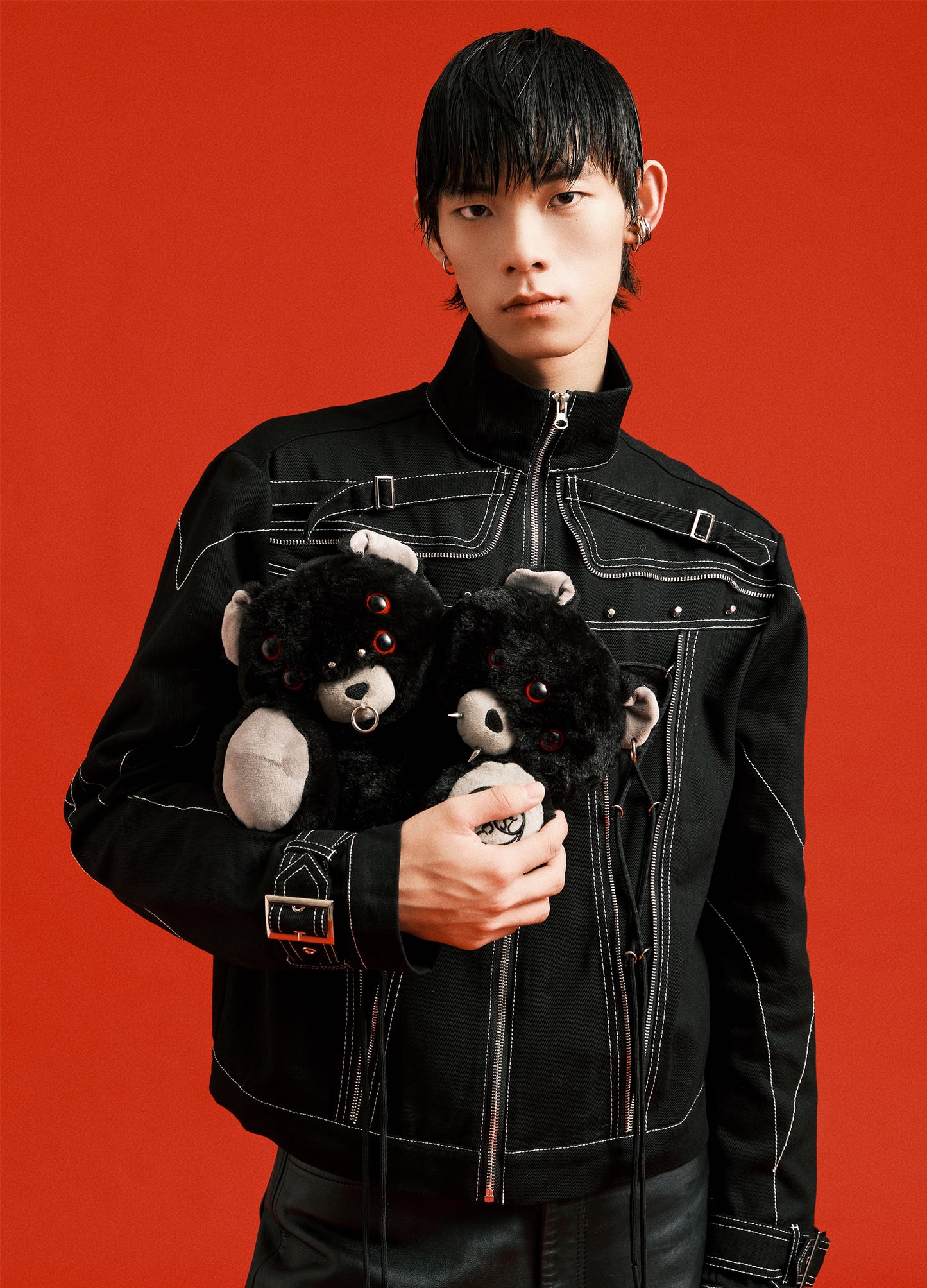 Contrast Biker Jacket
