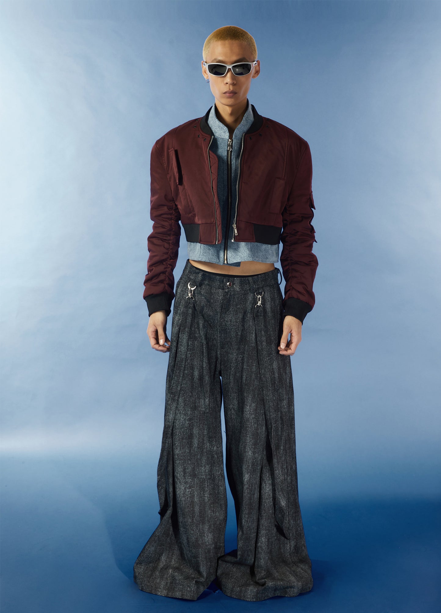 Cropped Aviator Bomber
