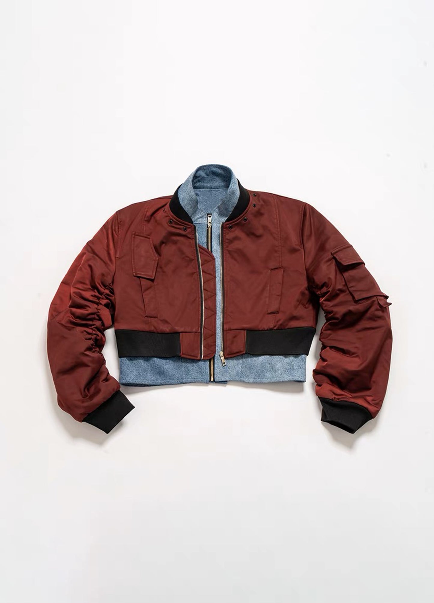 Cropped Aviator Bomber